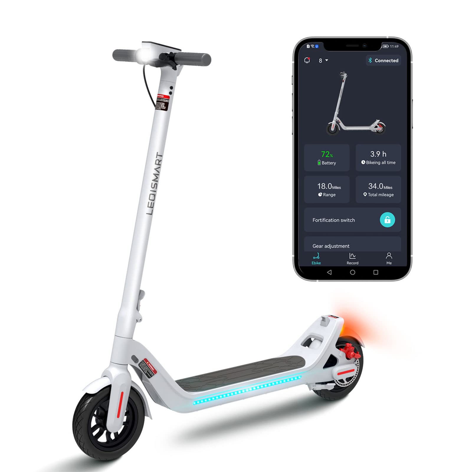 A8 Electric Scooter for Adults - 500W Upgraded Motor, 25 Mile Range, 9