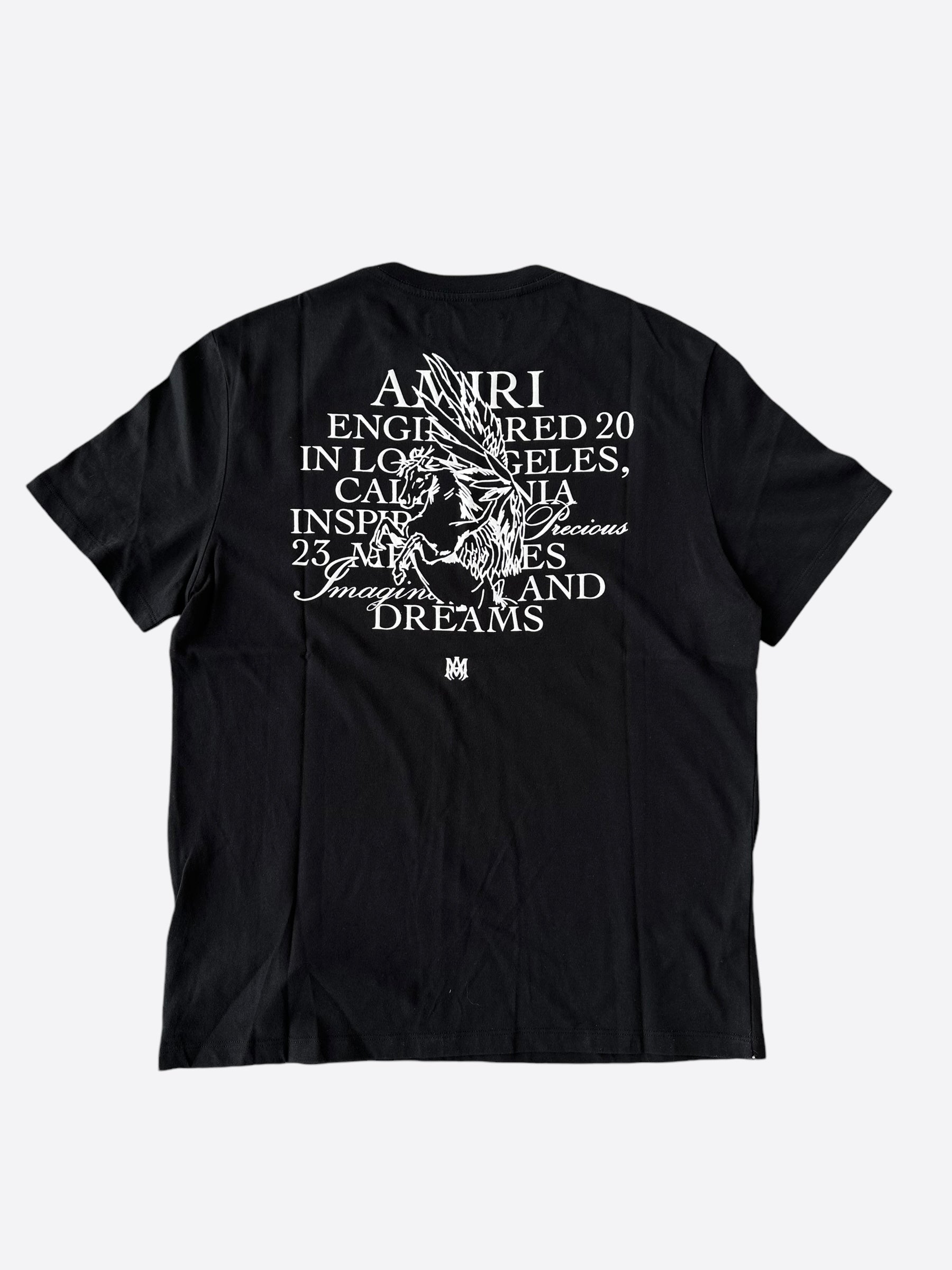 Amiri Black & White Precious Memories Graphic T-Shirt for Men - Casual Streetwear Tee for Everyday Wear & Outfits
