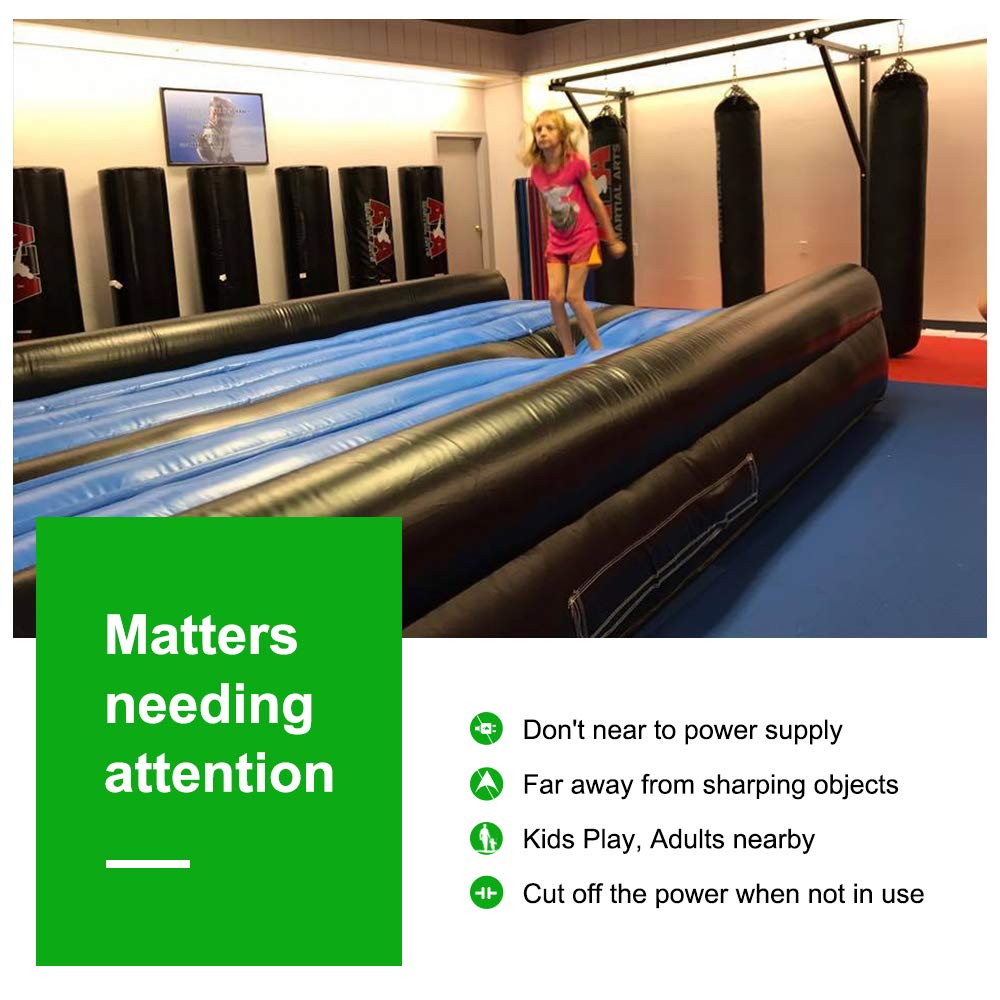 Inflatable Tumble Track for Gymnastics Training - Professional Air Floor Mat for Tumbling, Cheerleading & Home Practice - Perfect for Kids, Adults & Gym Classes