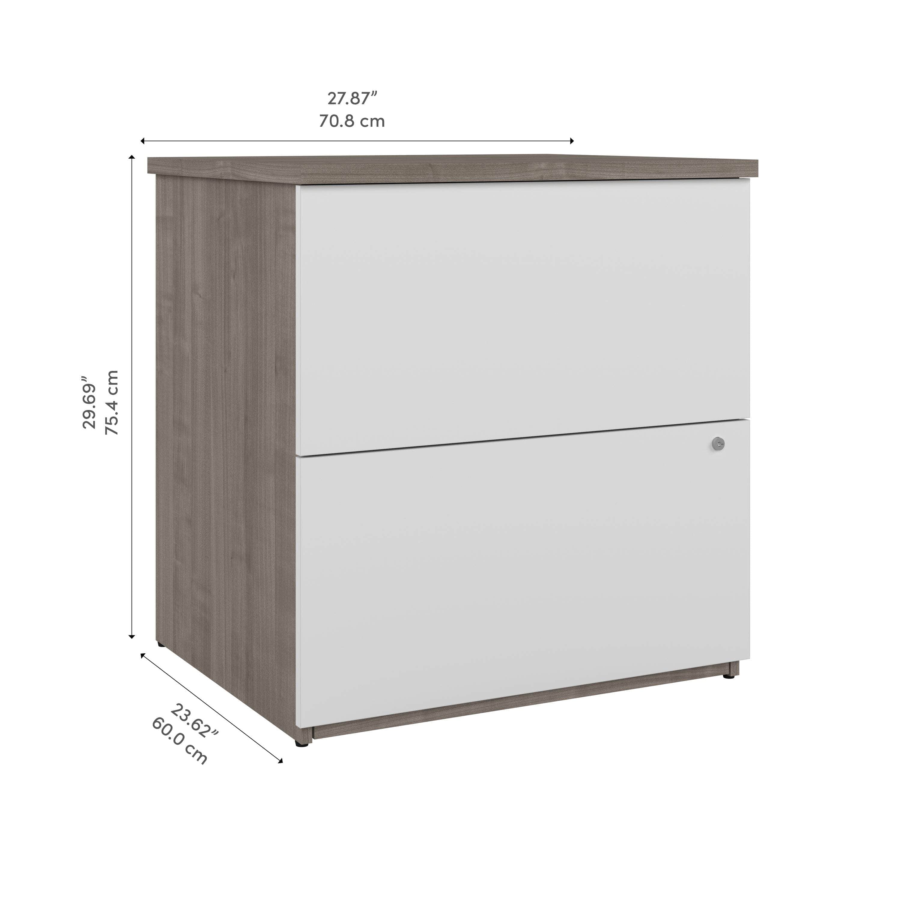 28W Standard 2-Drawer Lateral File Cabinet - 5 Color Options for Office & Home Organization | Durable Metal Filing Cabinet for Documents & Folders