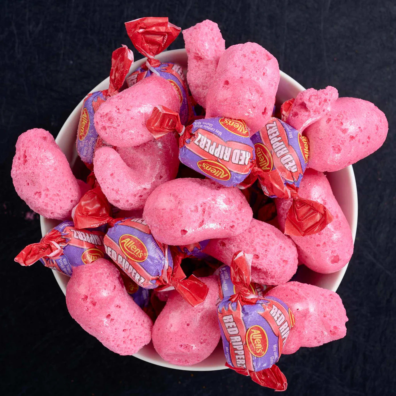 Heebie Jeebies Freeze Dried Lollies - Red Crunchy Candy 45g (1.6oz) | Sweet & Tangy Treat for Parties, Gifts & Movie Nights | Vegan & Gluten-Free Snacks