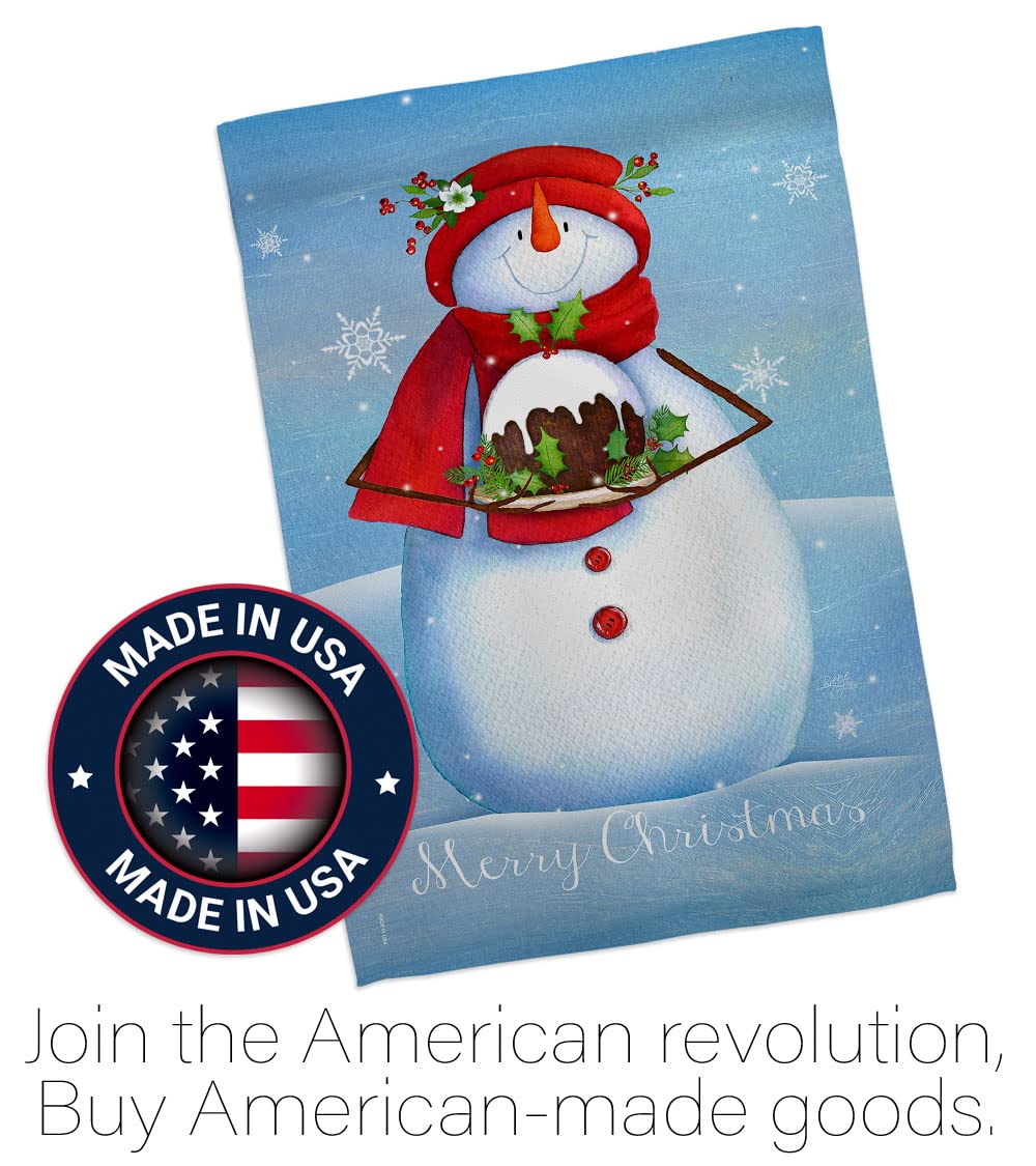 Snowman Christmas Flag Set 28x40