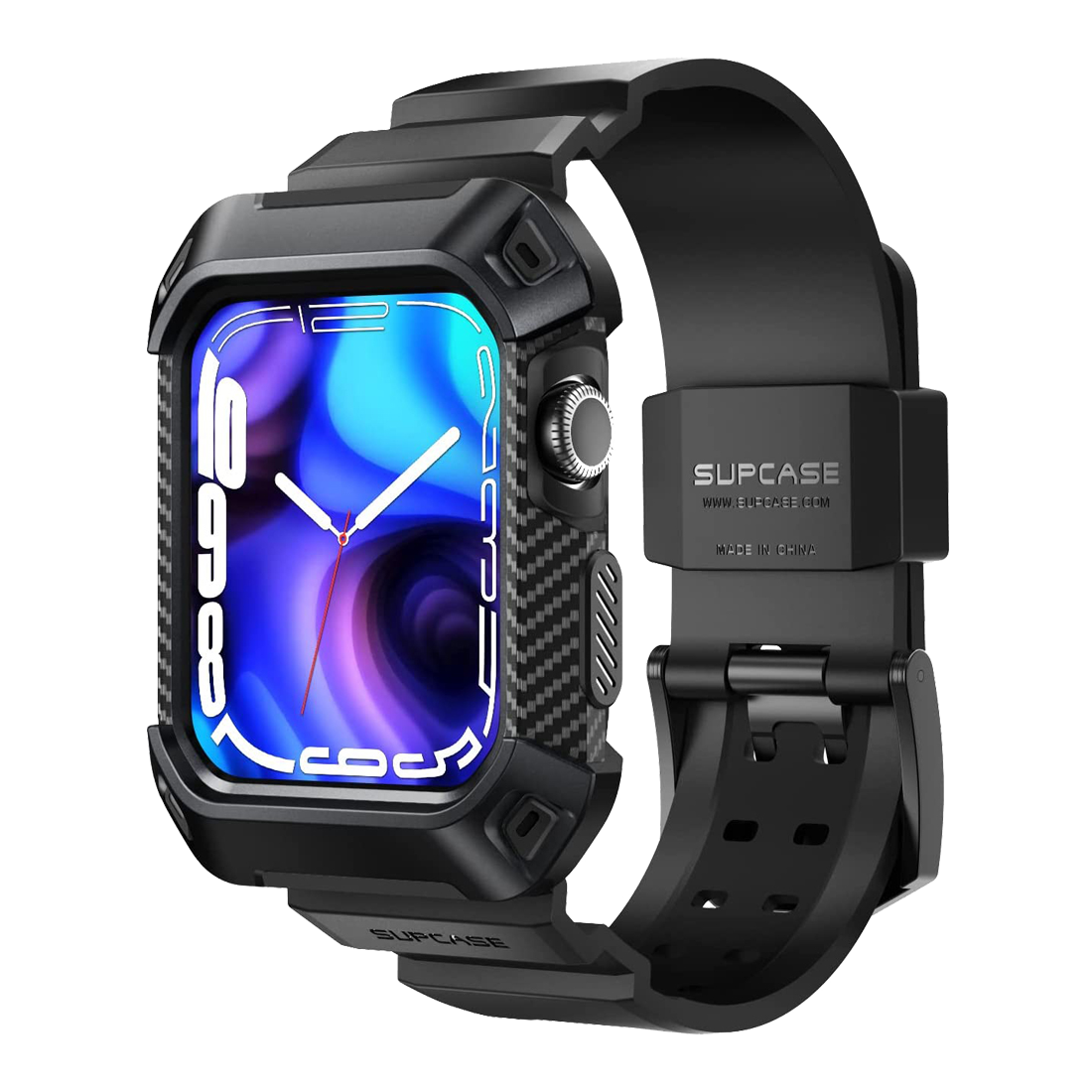Apple Watch Unicorn Beetle PRO Rugged Protective Case for 44mm Series - Black (Open Box) | Shockproof & Waterproof Design for Outdoor Sports & Active Lifestyle