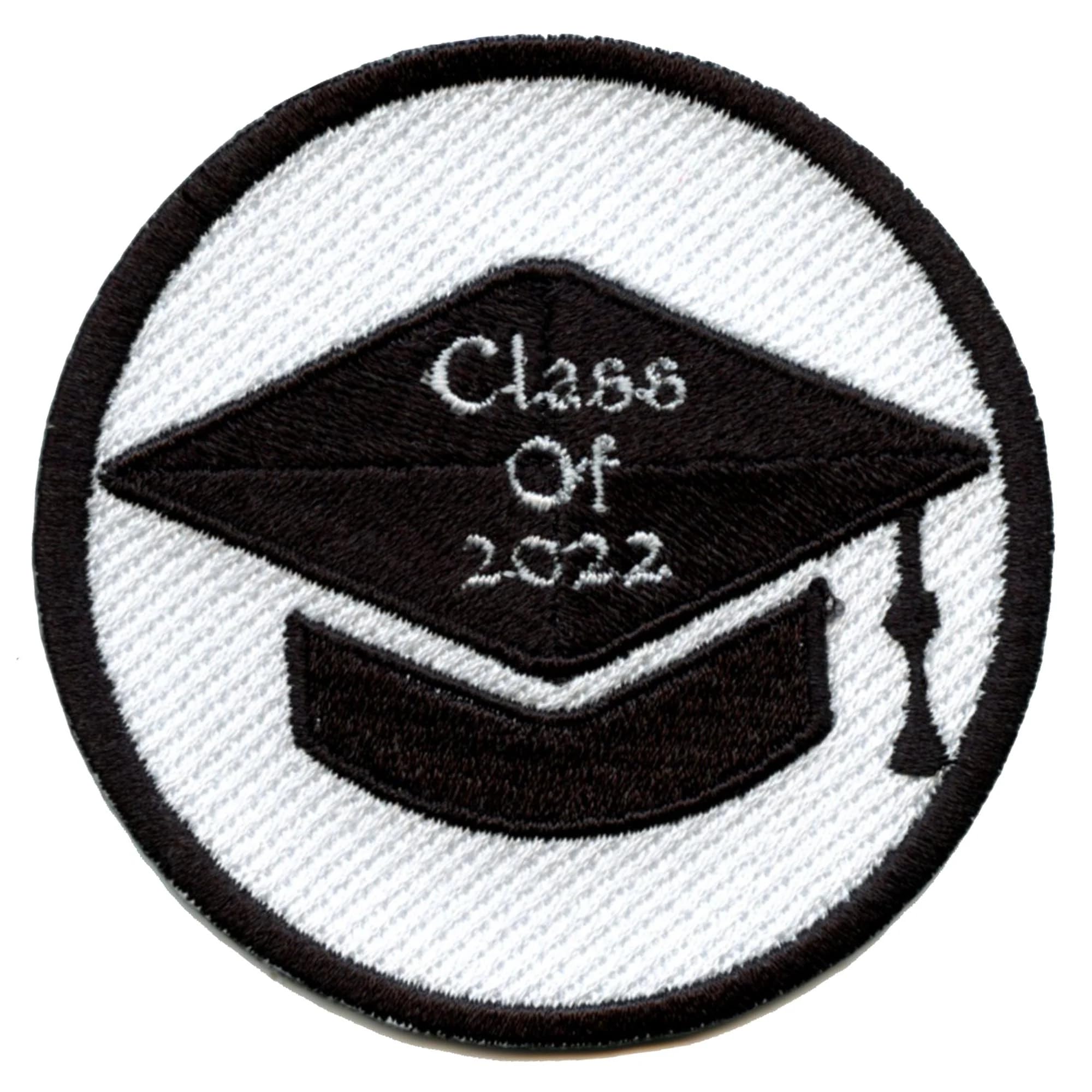 2022 Graduation Cap Script Embroidered Iron-On Patch - Perfect for High School & College Graduation Gifts, DIY Apparel, and Scrapbooking