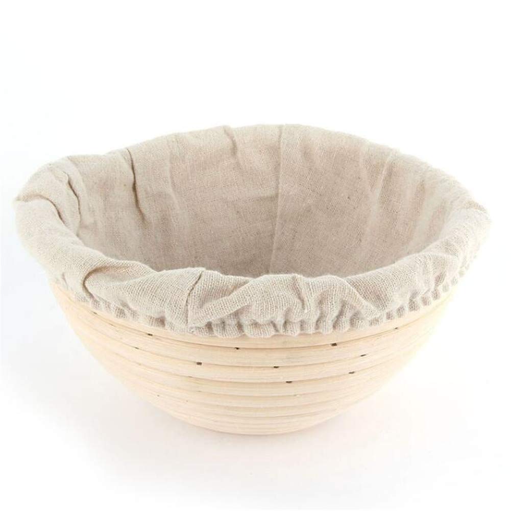 1 Pcs Round Bread Proofing Basket, Rattan Banneton Brotform - 21x7cm Dough Rising Basket for Sourdough, Artisan Bread Baking | Perfect for Home Bakers & Professional Bakeries | Great for Bread Making, Fermentation & Proofing Process