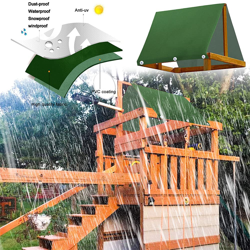 HAKUNA 90 x 43 Inch Waterproof Playground Canopy Replacement - Durable Sunshade Cover for Swing Sets, Outdoor Play Areas & Backyards - UV Protection & Weather Resistant for Kids' Safe Play