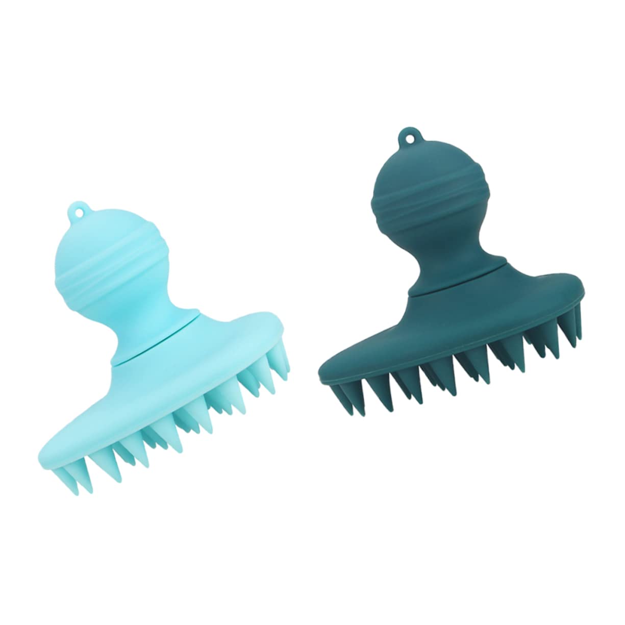 Minkissy 2 Pack Silicone Scalp Massager & Body Scrubber - Exfoliating Shower Brush for Men & Women - Hair & Skin Cleansing Tool for Relaxing Head Massage & Deep Cleaning (Great for Bath, Spa & Self-Care)
