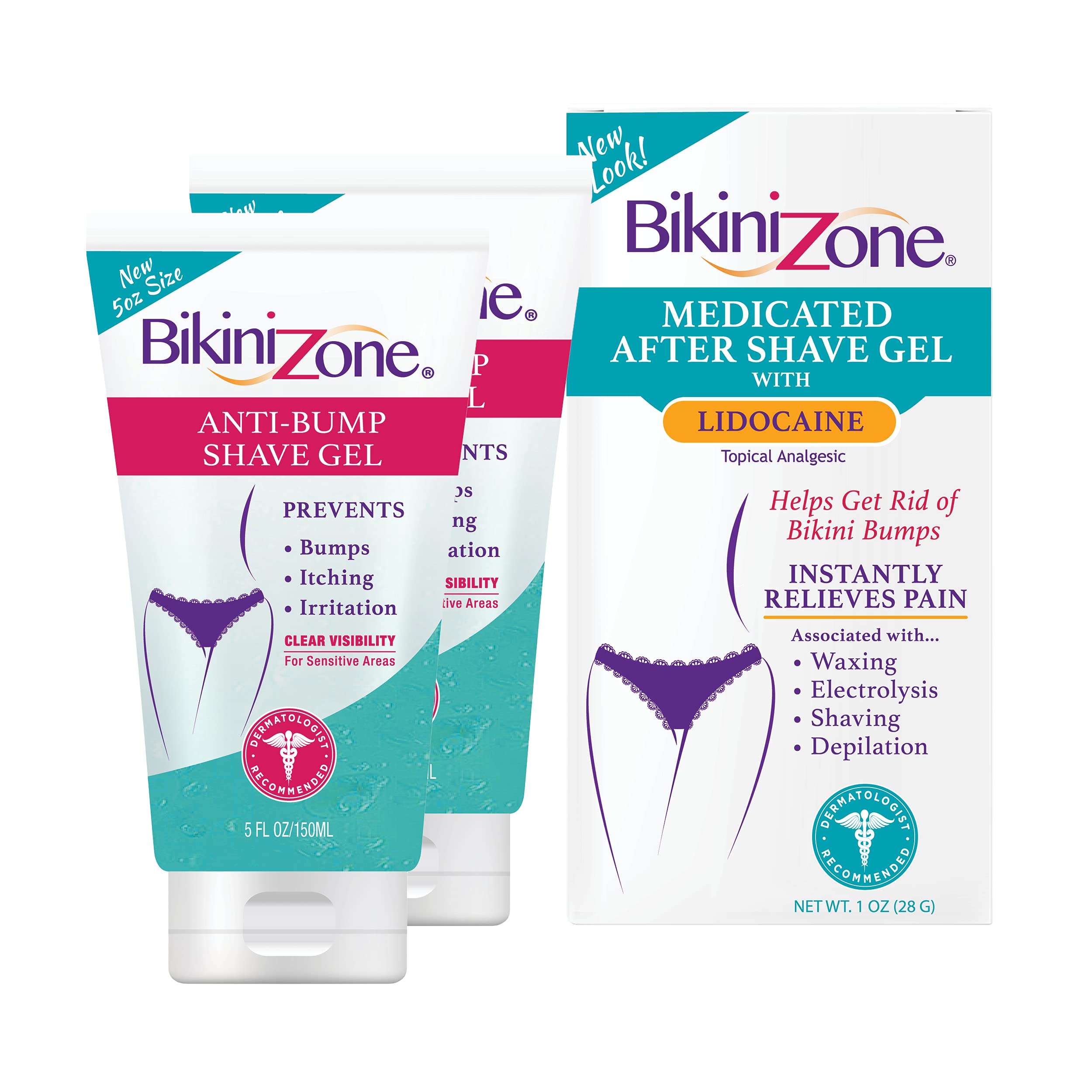 Bikini Zone Shave & After Shave Gel Set for Smooth Skin