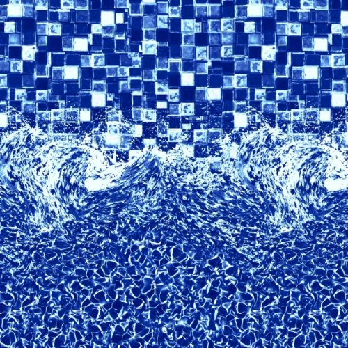 16 ft Round Overlap Above Ground Pool Liner - Durable Glimmerglass Design for Swimming Pools - Perfect for Backyard, Summer Parties & Family Fun