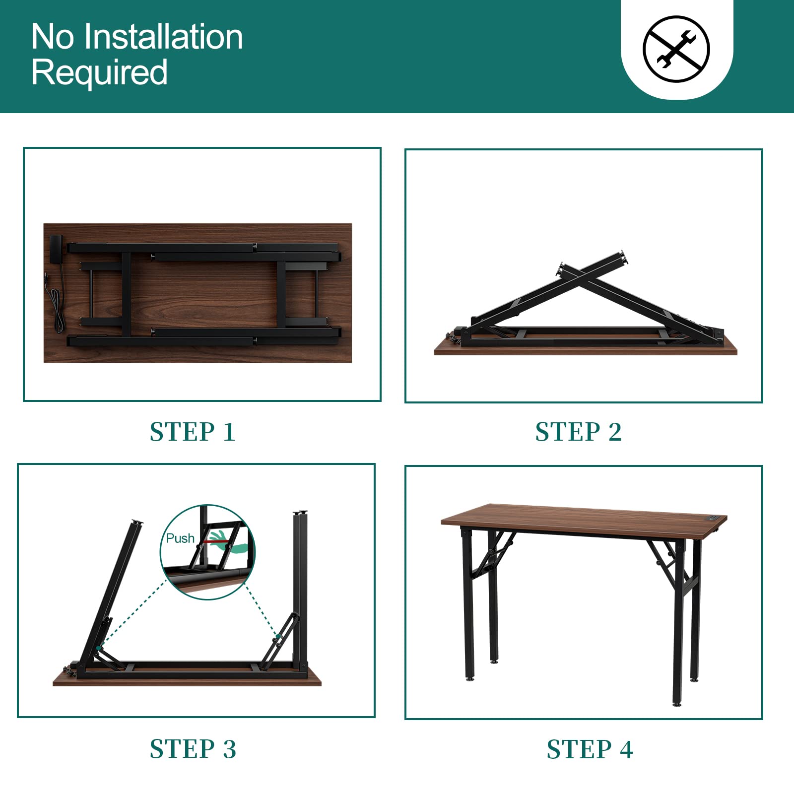Frylr Small Folding Computer Desk 31.5