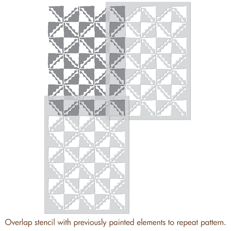 Java Check Pattern Wall Stencil - Reusable DIY Painting Template for Home Decor, Accent Walls, and Creative Projects