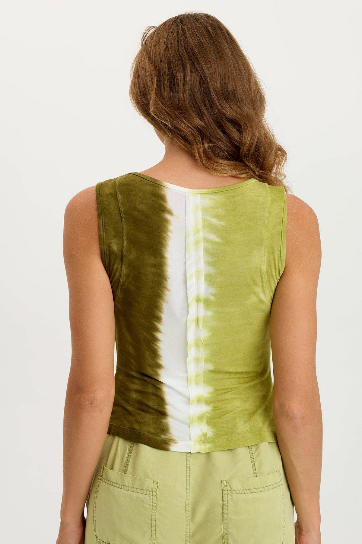 Bano Jersey Ruched Panel Tank Top - Women's Stretchy Slim Fit Camisole for Casual Wear & Layering | Perfect for Summer Outfits, Beach Cover-Ups & Lounge Wear