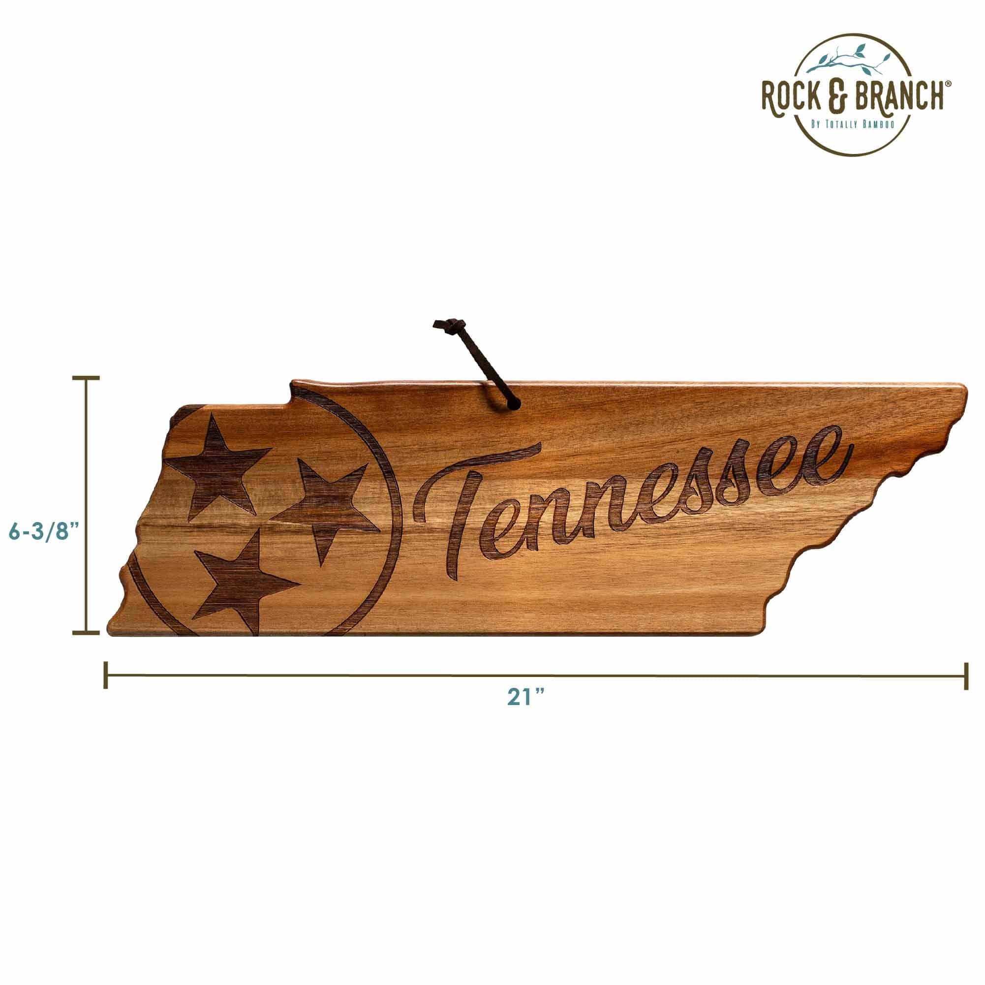 Premium Rock & Branch® Origins Series Tennessee Wood Cutting Board - Handcrafted Hardwood Chopping Block for Kitchen, Charcuterie & Serving - Perfect for Home Chefs & Entertaining