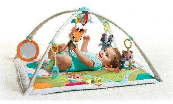 Tiny Love Into the Forest Gymini Deluxe Baby Activity Gym & Playmat - Developmental Toys for Infants, Soft Forest Animals Design - Perfect for Tummy Time, Sensory Play & Early Learning at Home