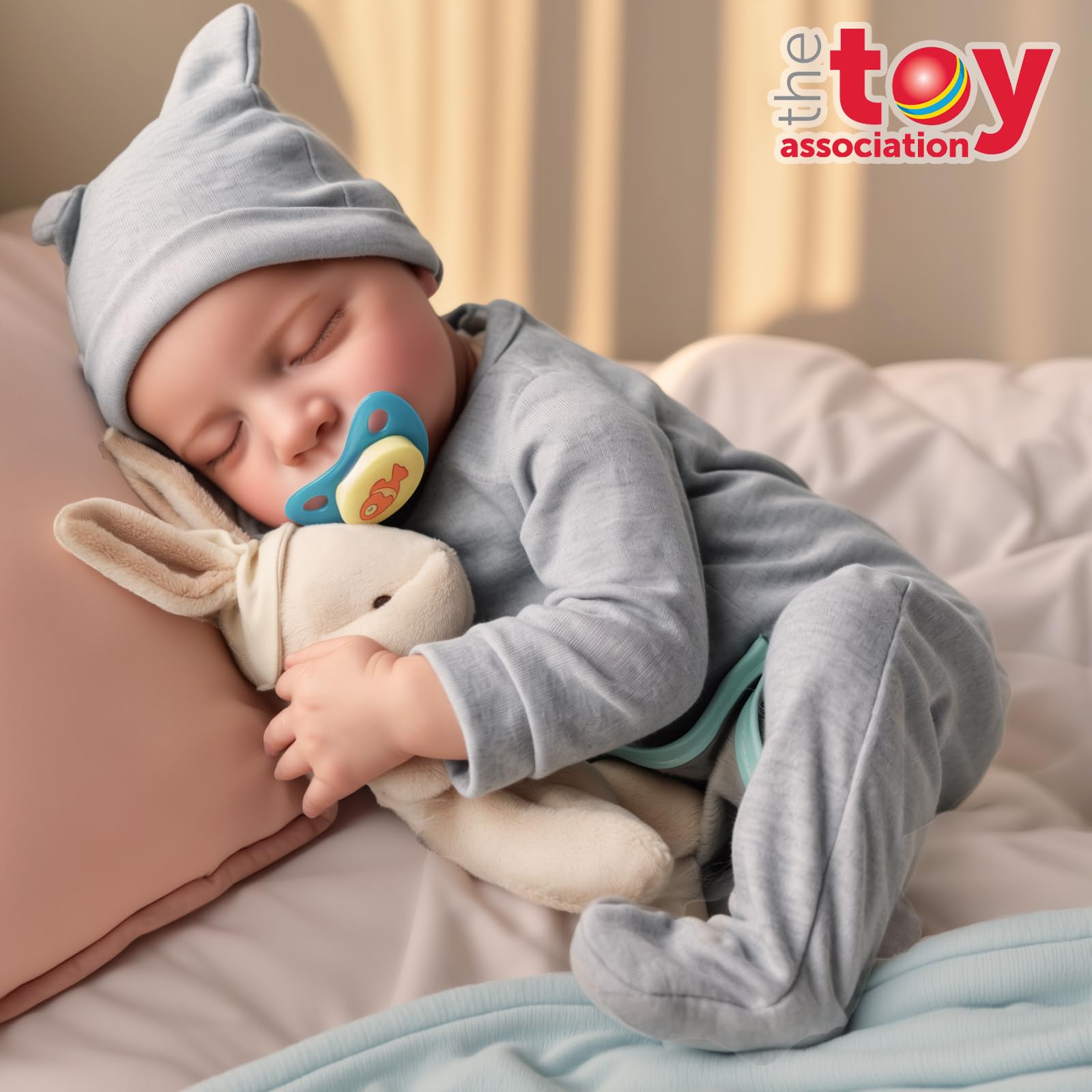 JIZHI 17 Inch Lifelike Reborn Baby Doll - Realistic Newborn Baby Boy Doll with Poseable Vinyl Body & Feeding Kit | Perfect Gift for Kids 3+ | Great for Role Play, Parenting Practice & Collectors