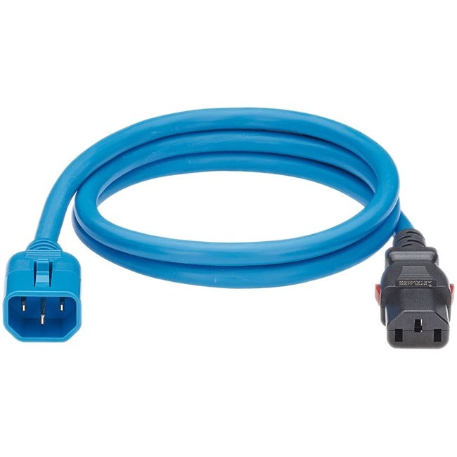 2Ft 10 Pack LPC IEC C14 to C13 Power Cord - Blue Computer Cable for PC, Monitor, Printer, and Office Equipment