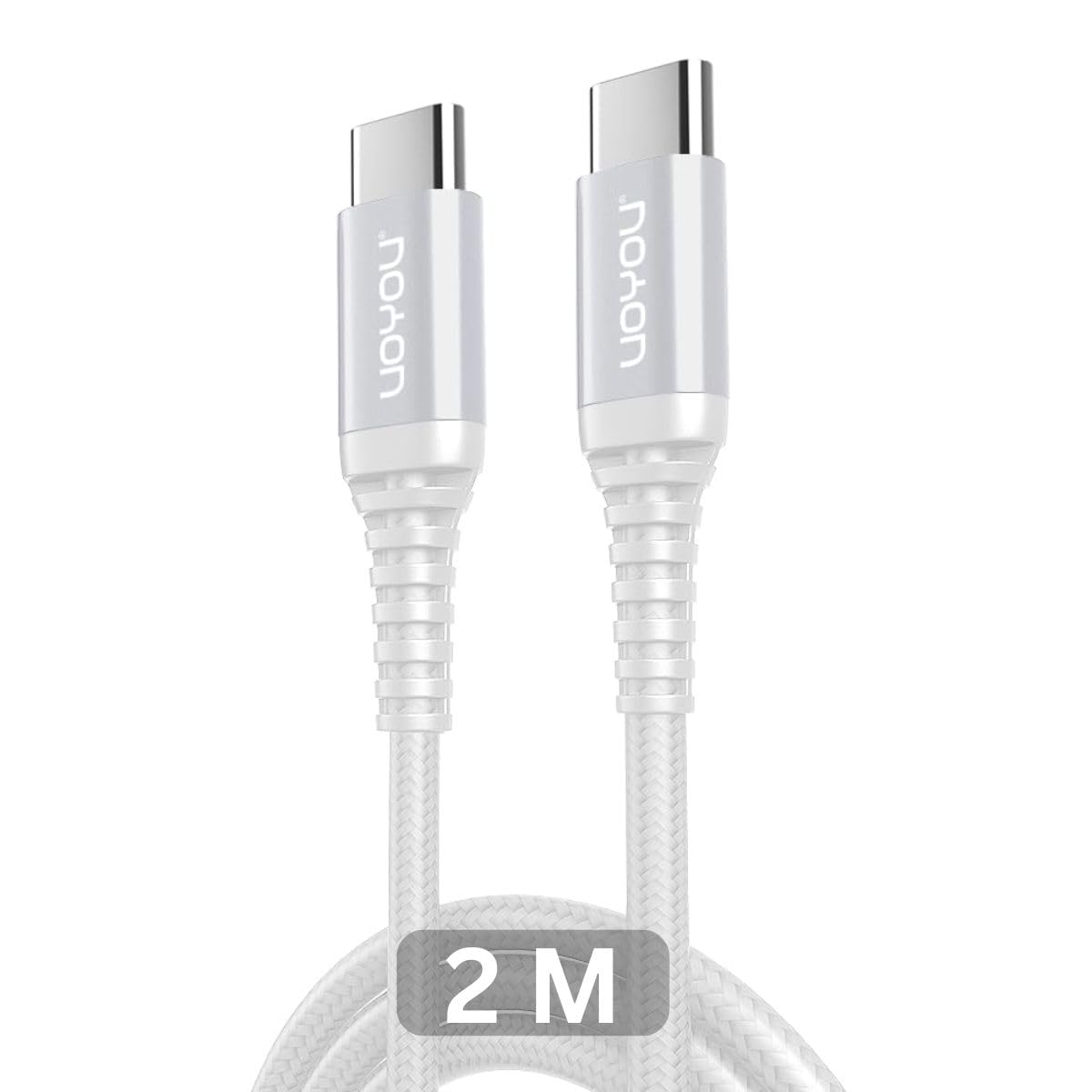 Premium USB C to USB C Fast Charging Cable - 6ft Nylon Braided Type C Cable for iPhone 15 Pro/Max, Samsung Galaxy S23/S22/S21 Ultra, Google Pixel 7/6, MacBook, Nintendo Switch & PS5 - Durable Charger for Home, Office & Travel
