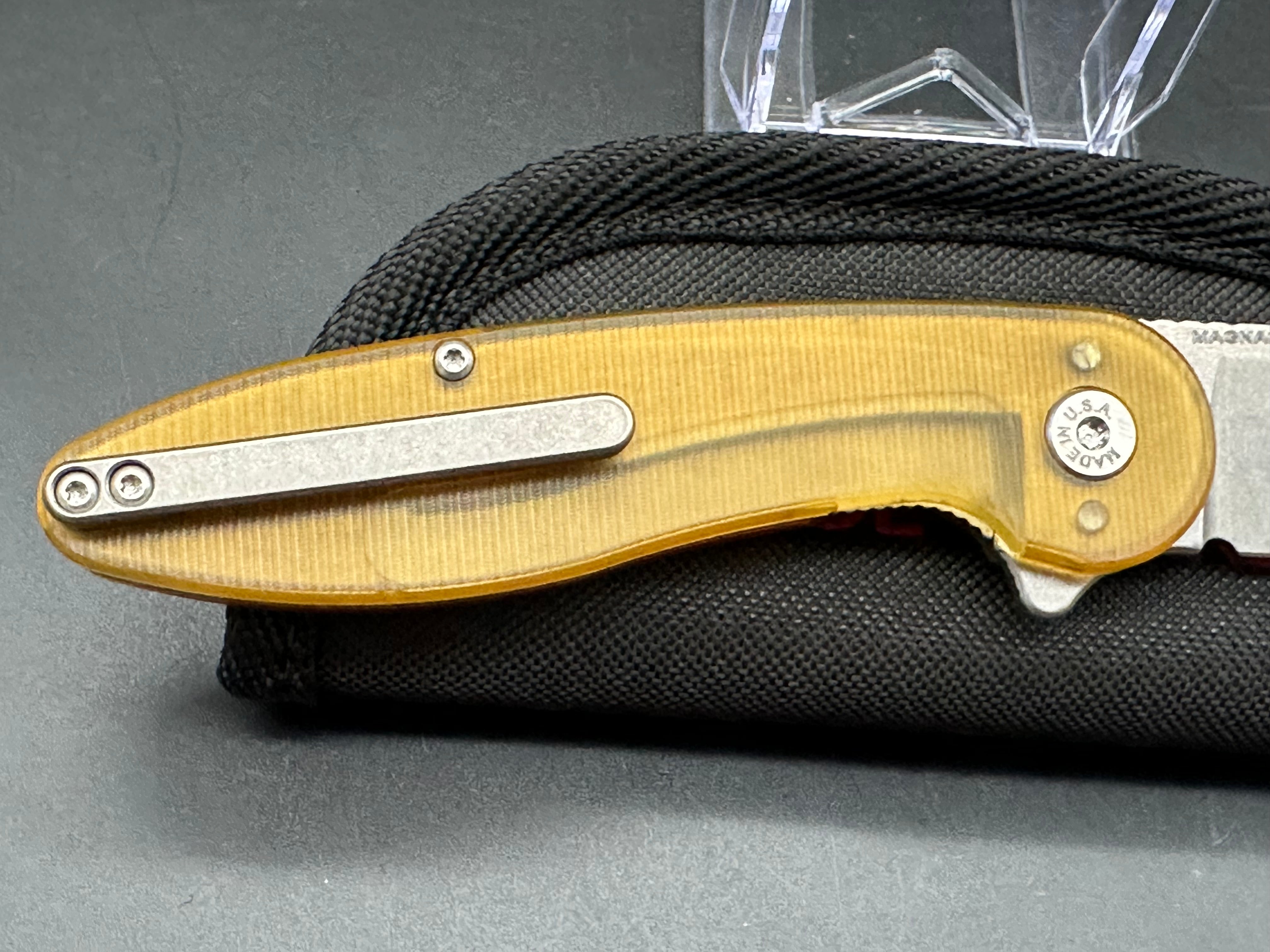 American Blade Works Model 1 V6 Folding Knife with Premium Skiff Bearings - EDC Pocket Knife for Outdoor, Camping & Everyday Carry