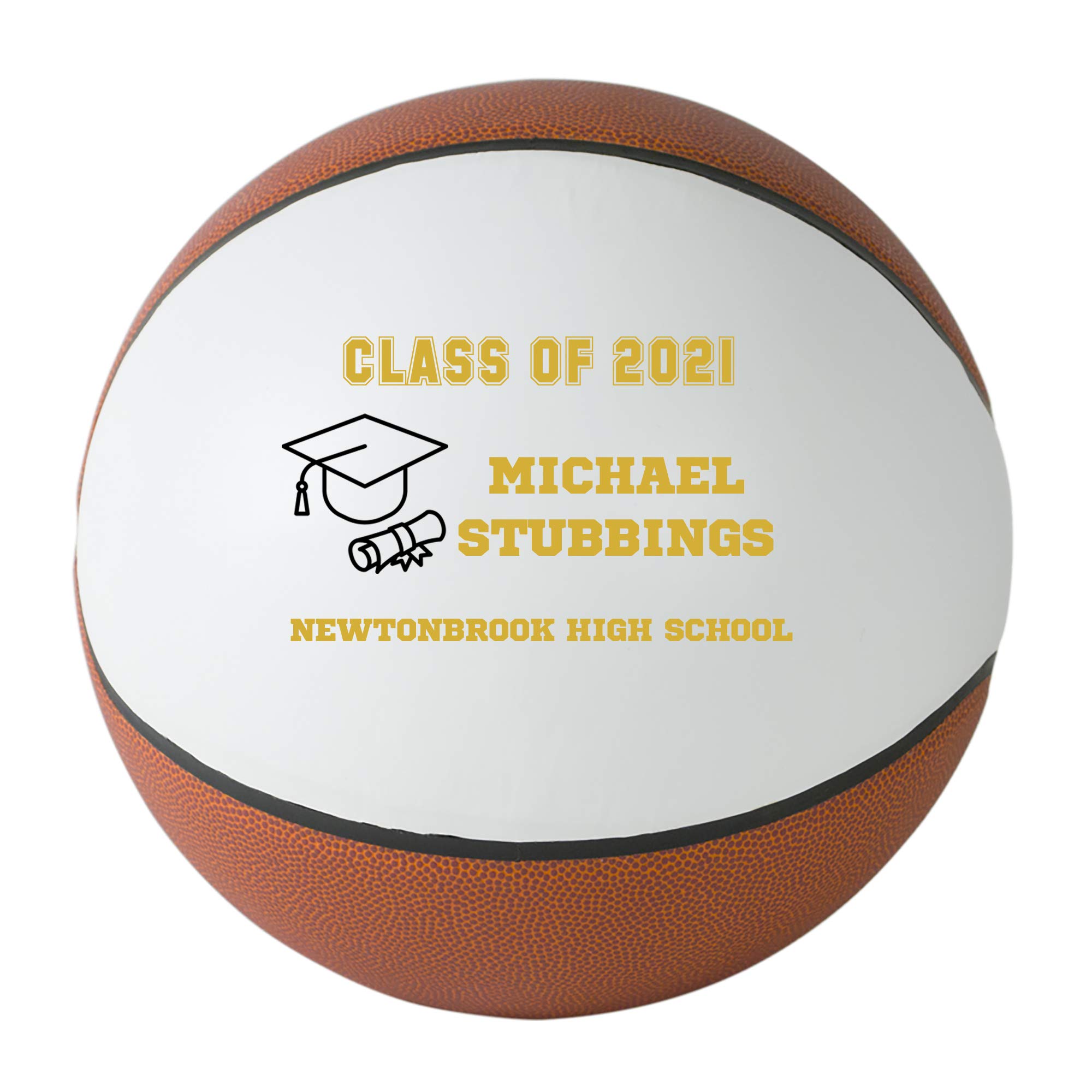 Custom Personalized 2023 Graduation Basketball - Class of 2023 Gift for High School Seniors - Perfect Graduation Present for Boys & Girls - Great for Graduation Parties & Senior Night Celebrations