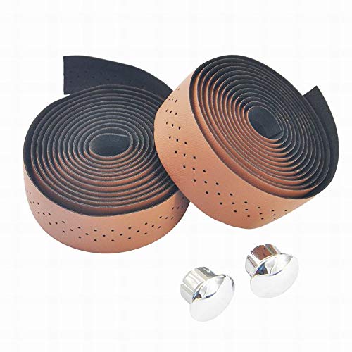 UPANBIKE Premium Synthetic Leather Bike Handlebar Tape - Non-Slip, Comfortable Grip for Road Bikes, Fixed Gear Bikes & Commuter Bicycles | Ideal for Long Rides, Urban Commuting & Performance Cycling