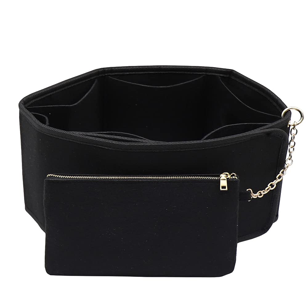 LEXSION Adjustable Felt Purse Organizer Insert with Wallet - Perfect for Speedy & Neverfull Bags - Keep Your Handbag Neat & Tidy
