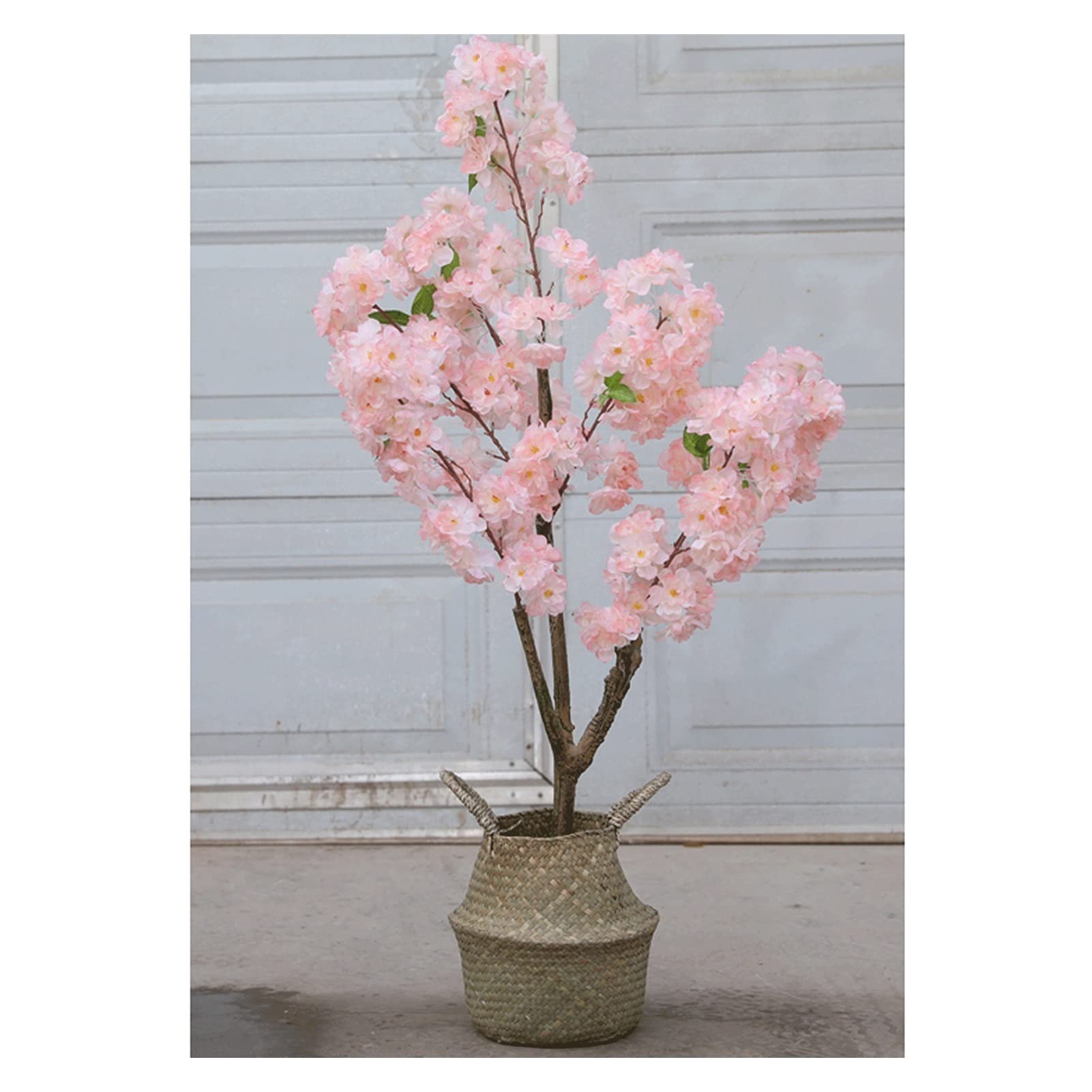 Tingting1992 27 Inch Artificial Cherry Blossom Tree - Realistic Fake Bonsai Plant with Branch Leaves for Indoor Home Decor, Office, Wedding Centerpiece & Spring Decoration