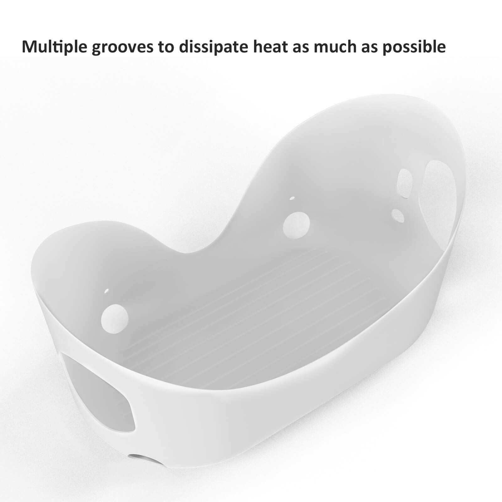 Oculus Quest 2 VR Headset Silicone Protective Cover - Anti-Scratch, Anti-Stain & Shockproof Skin Accessory for Cameras & Ports - Perfect for Gaming, Travel & VR Arcades (1 Pack, White)
