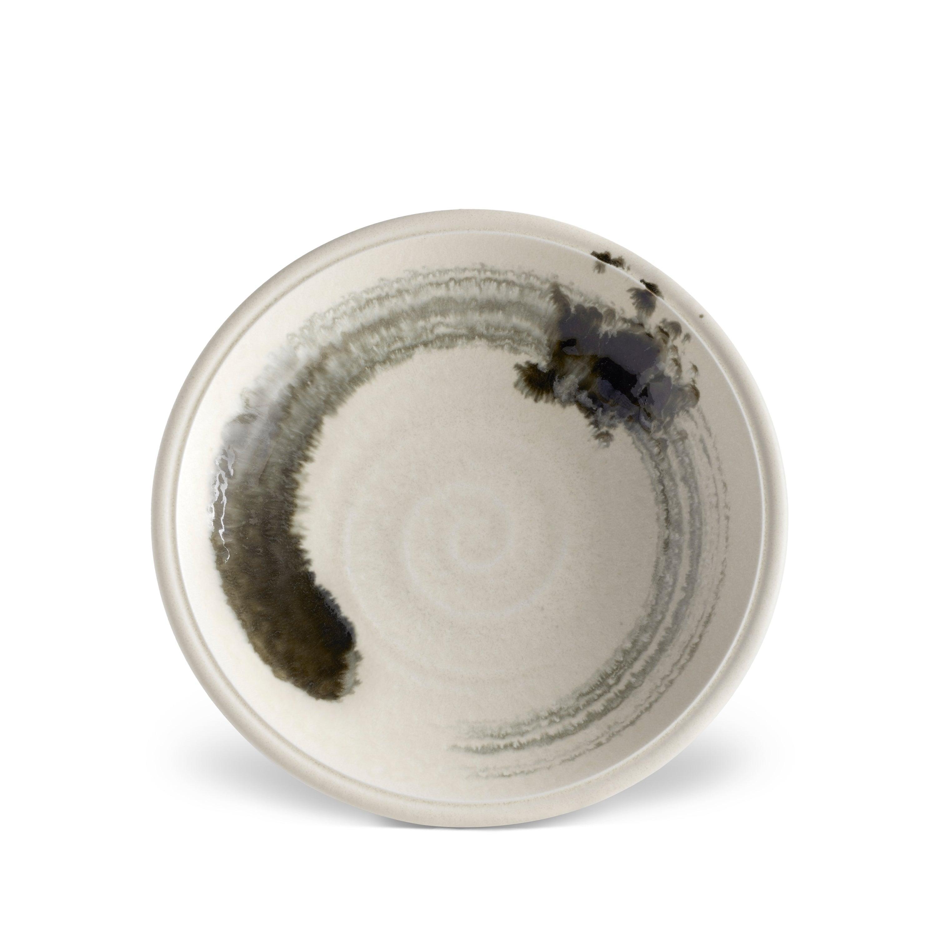 Premium Sumi Brush Soup Plate - Handcrafted Japanese Ceramic Bowl for Ramen, Pho & Asian Noodles | Microwave & Dishwasher Safe | Elegant Dining & Home Decor