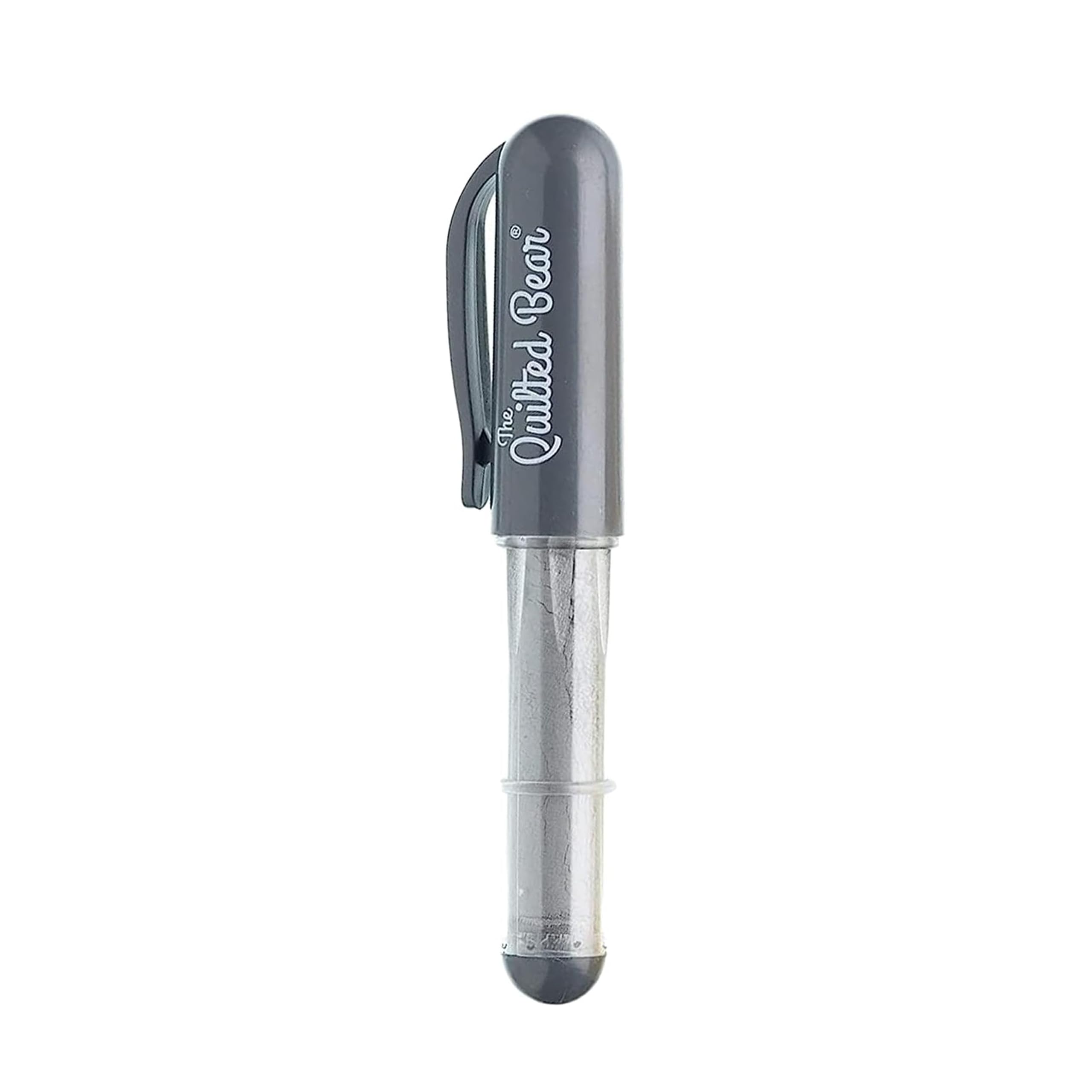 The Quilted Bear Refillable Fabric Chalk Marker Pen - Silver Sewing & Quilting Marker with Chalk Wheel Tip for Dressmaking, DIY Crafts & Fabric Projects | Perfect for Tailoring, Quilt Marking & Handmade Craft Designs