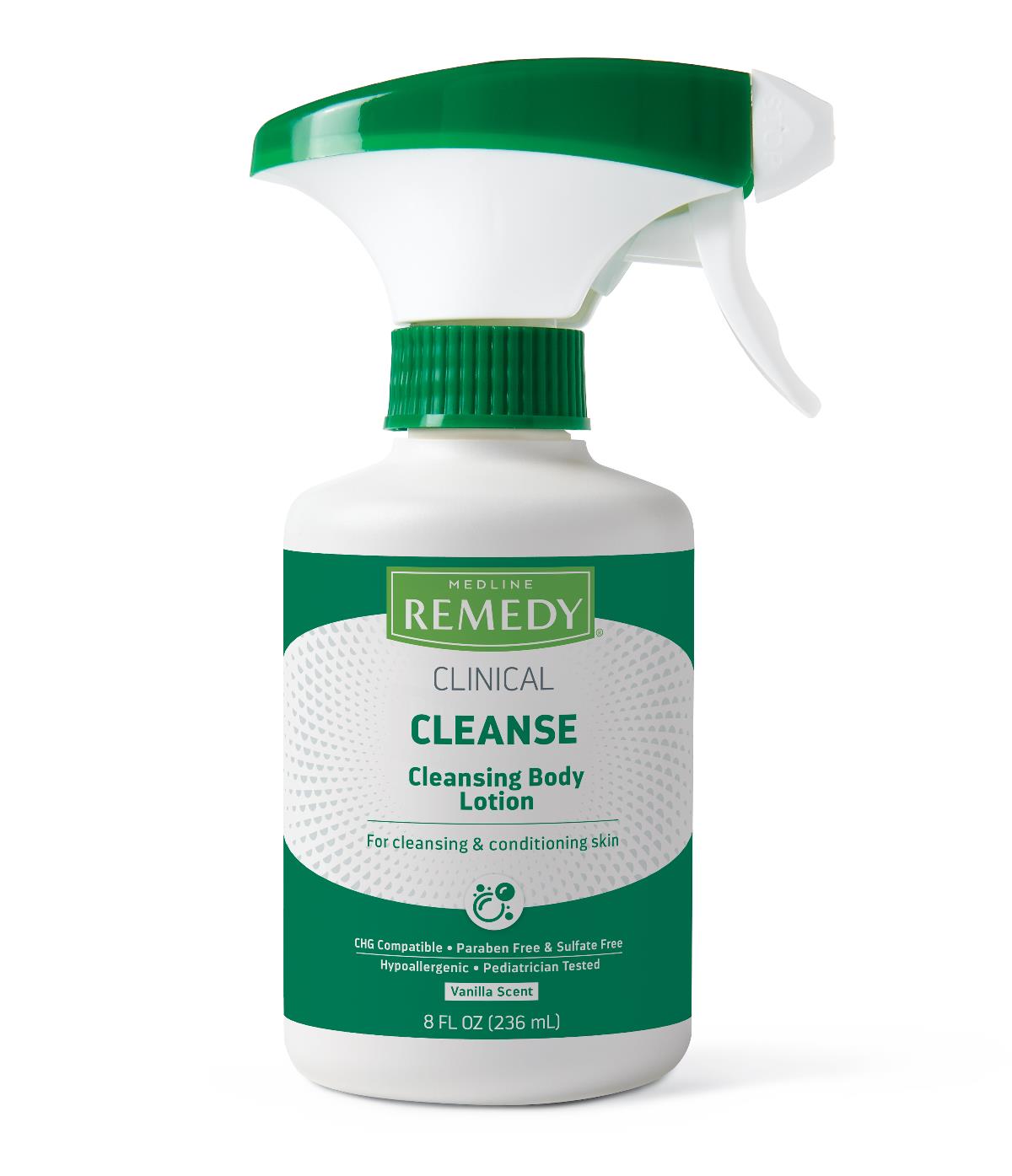 Medline Remedy Clinical Cleansing Body Lotion - 16oz Trigger Bottle | Hypoallergenic & pH Balanced Moisturizer for Dry, Sensitive Skin | Ideal for Hospitals, Nursing Homes & Home Care Use