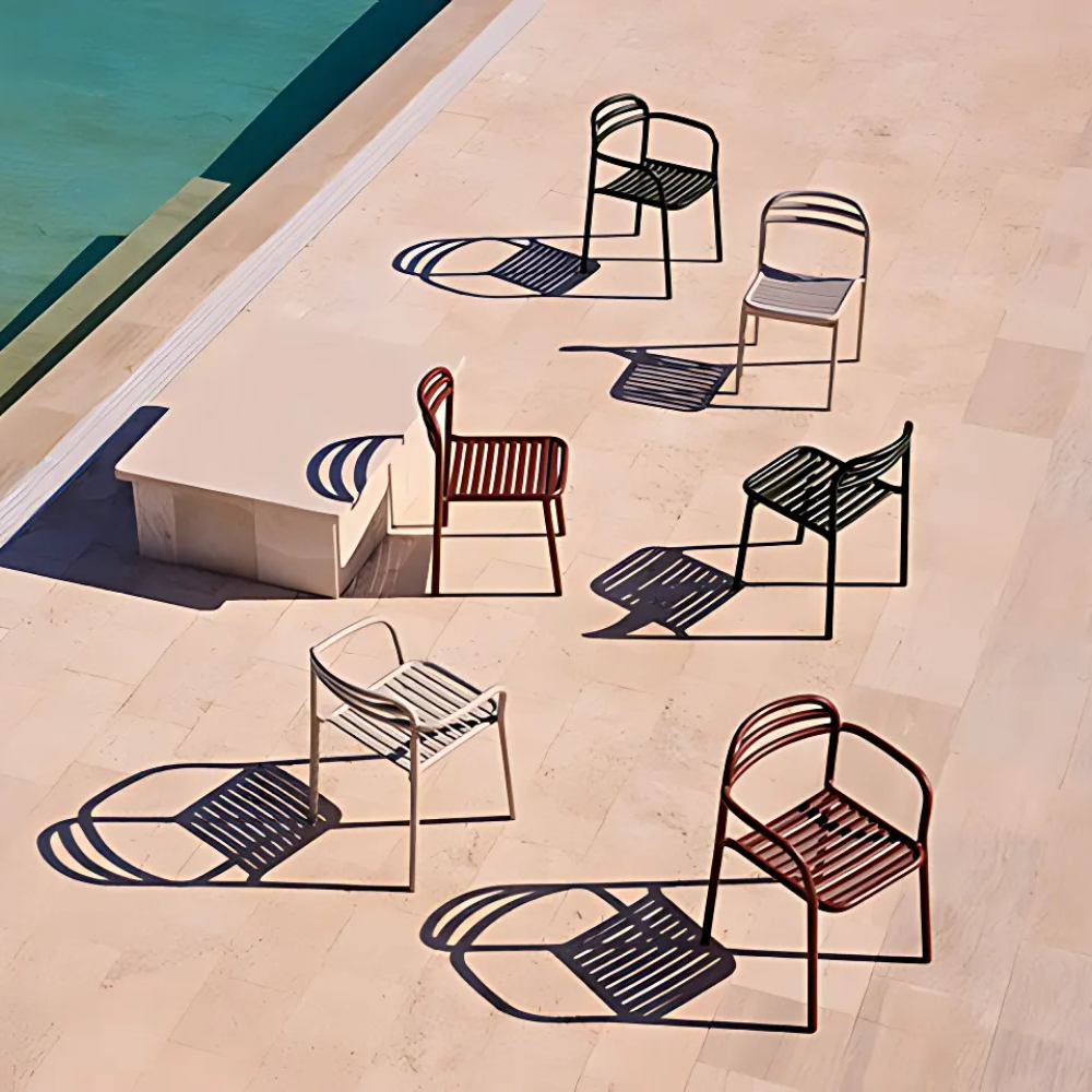 Bliss Outdoor Dining Table with 2 Armless Chairs - Patio Furniture Set for Garden, Backyard & Poolside Dining | Weather-Resistant & Durable