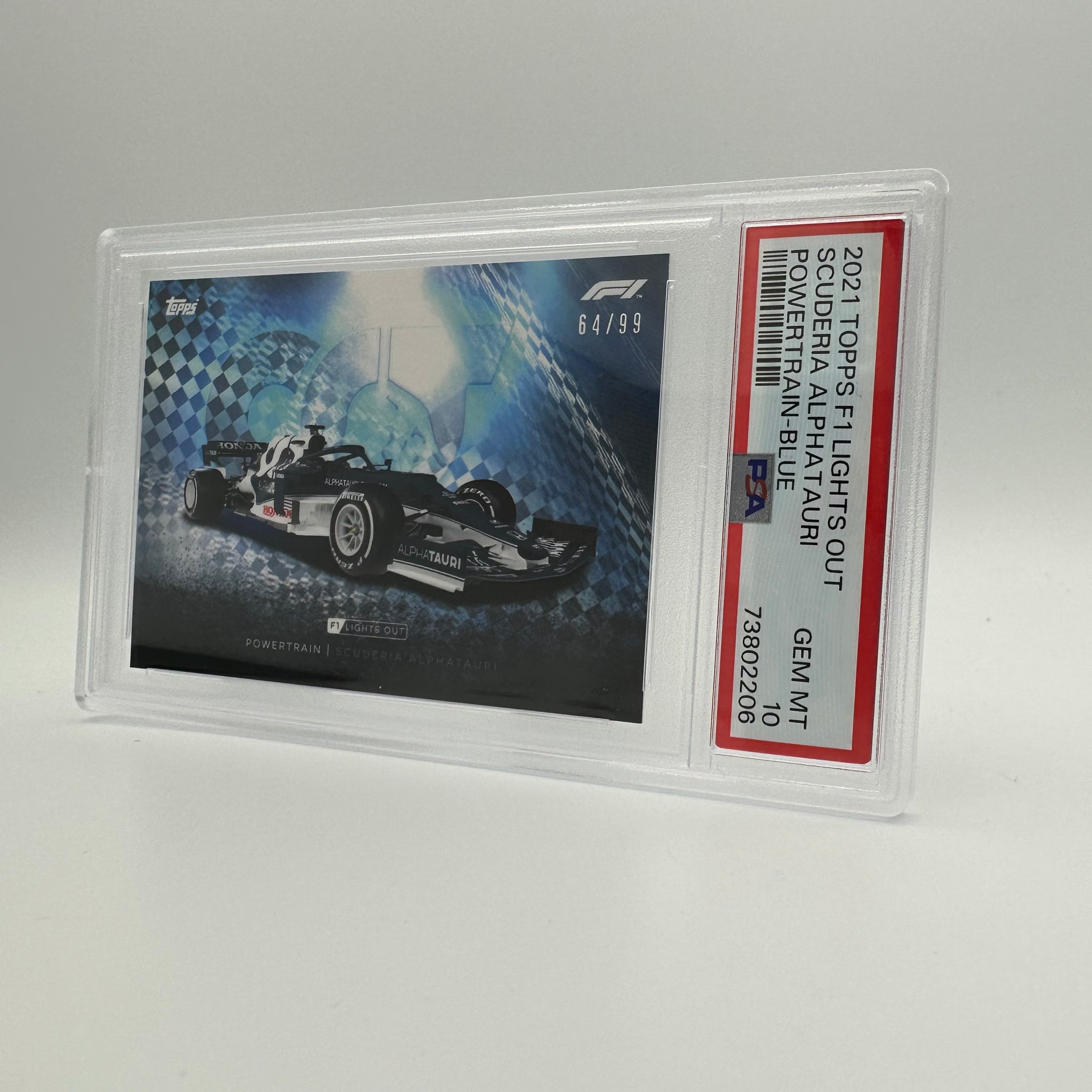 PSA 10 64/99 Scuderia AlphaTauri Powertrain Blue F1 Racing Card - Collectible Trading Card for F1 Fans & Memorabilia Enthusiasts