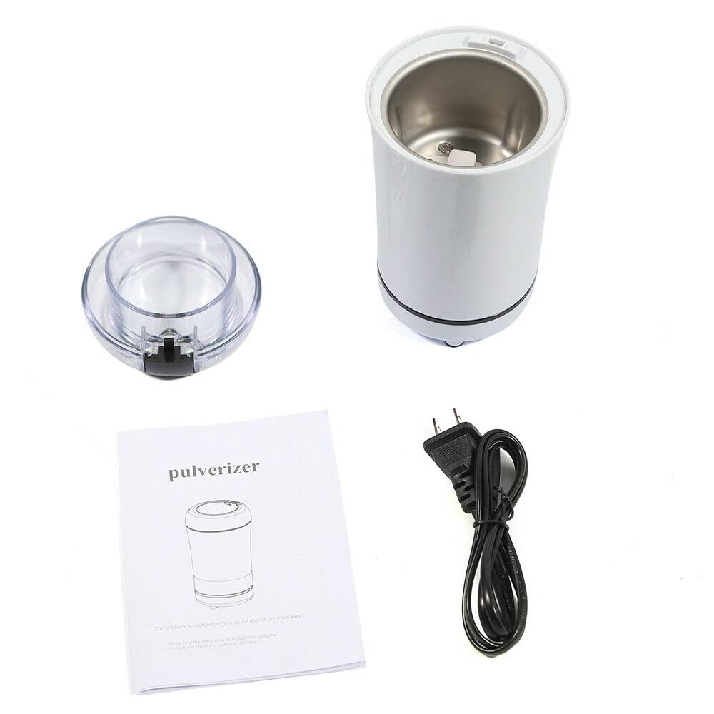 Premium Electric Coffee Grinder for Beans & Spices - Stainless Steel Blades, Fast & Quiet - Perfect for French Press, Espresso & Cold Brew at Home (Black)
