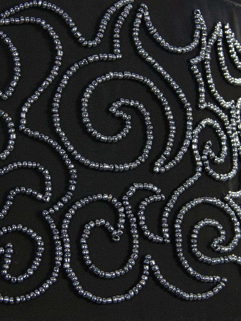 Hand Embroidered Black Kaftan Dress for Women - Elegant Boho Maxi Dress for Beach, Wedding & Special Occasions