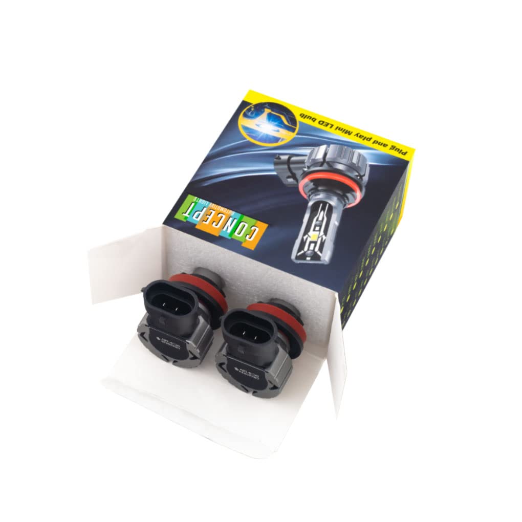2017-2018 Ford F250 F350 Super Duty LED Fog Lights - Clear Lens Driving Lamps with Bright LED Bulbs - Perfect for Off-Roading, Night Driving & Bad Weather Conditions