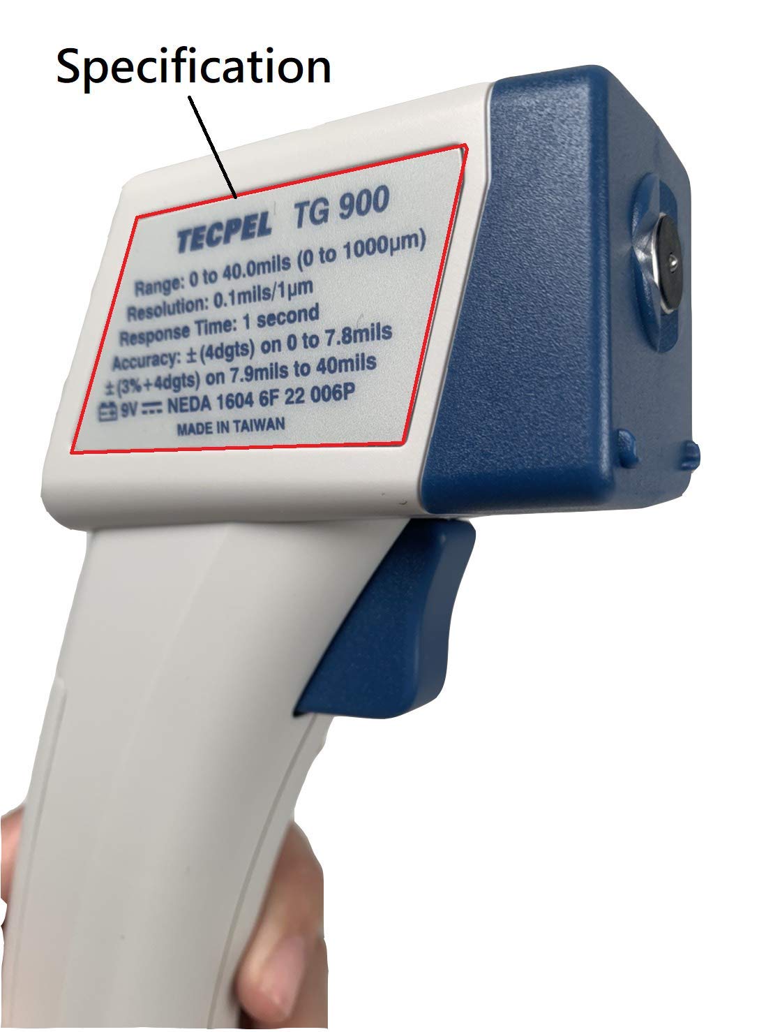 TG-900 Digital Paint Coating Thickness Gauge Tester - Accurate Automotive & Industrial Metal Surface Measurement Tool for Car, Boat, Aircraft Maintenance & Quality Control