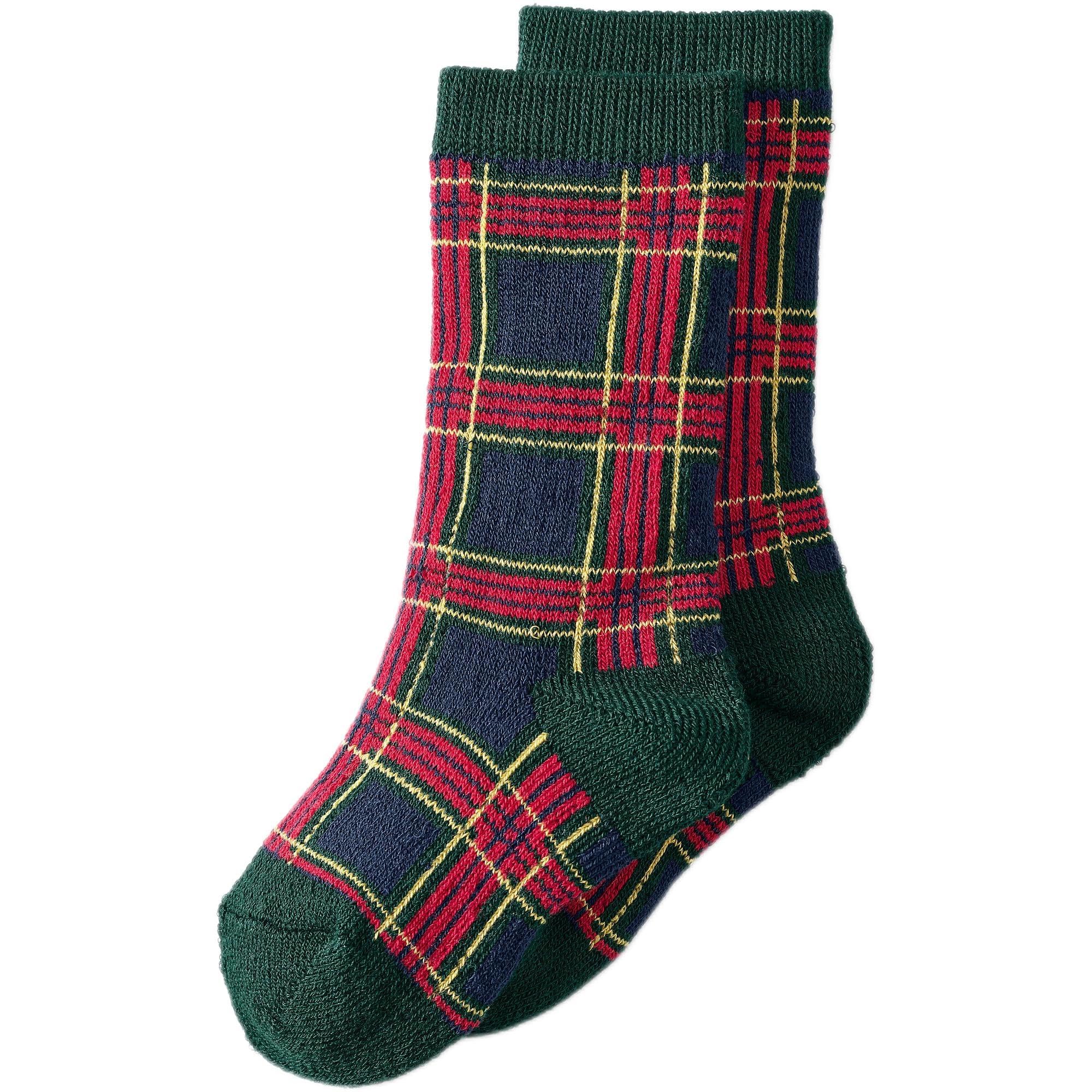 Lands' End Kids Thermaskin Heat Boot Socks - Warm Winter Socks for Boys & Girls - Perfect for Snow Boots, Outdoor Activities & Cold Weather
