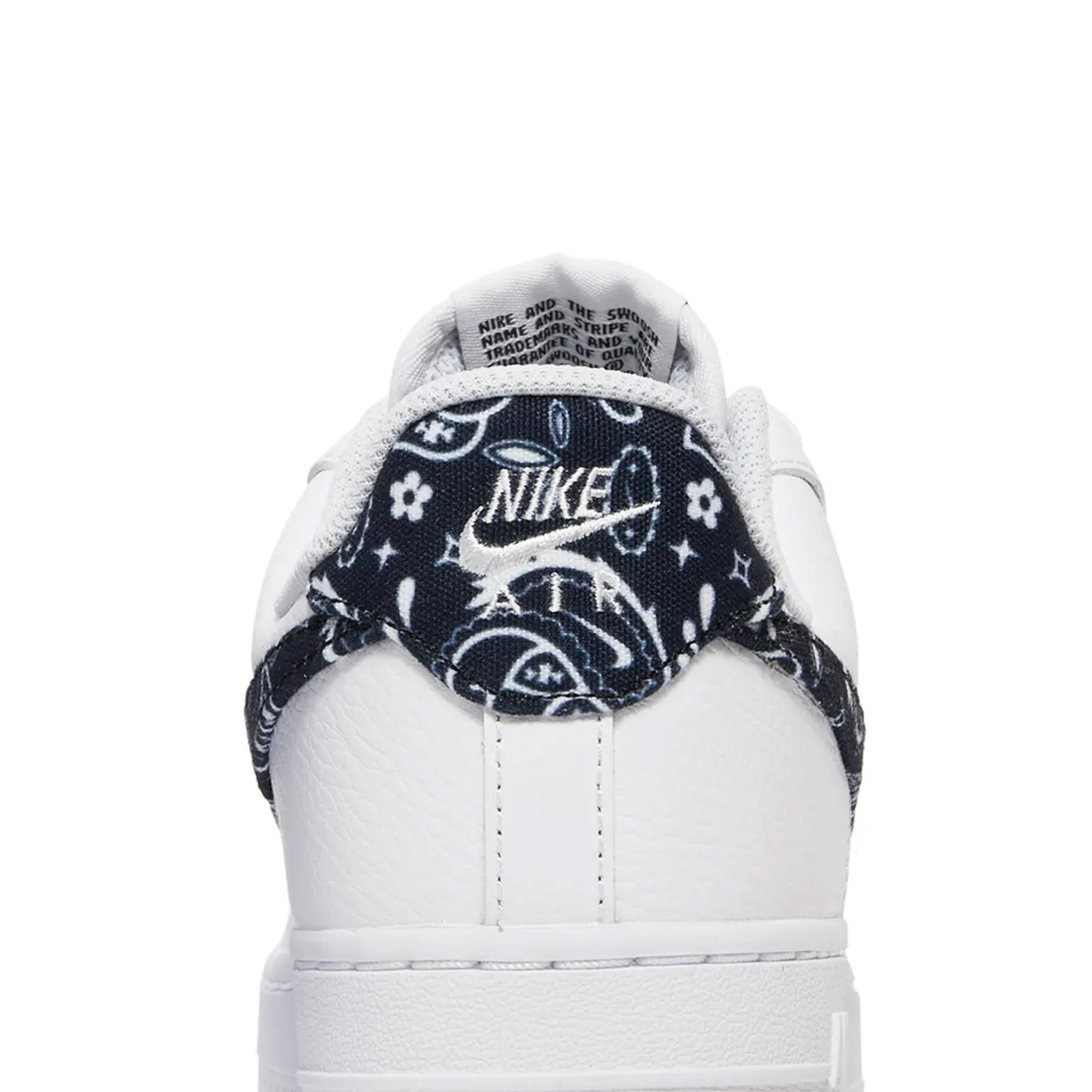 Nike Air Force 1 Low '07 White Black Paisley Women's Sneakers (2021) - Casual Streetwear & Everyday Fashion Shoes