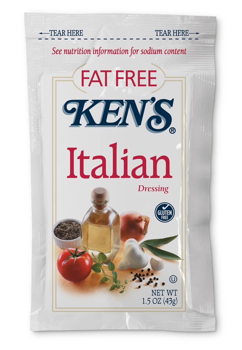 Fat Free Italian Salad Dressing Packets - 1.5 oz (15 Count) | Low Calorie, Healthy Vinaigrette for Salads, Sandwiches & Meal Prep | Perfect for Restaurants, Catering & Home Use
