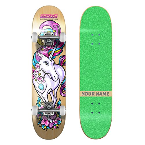 Green Grip Tape / White Wheels