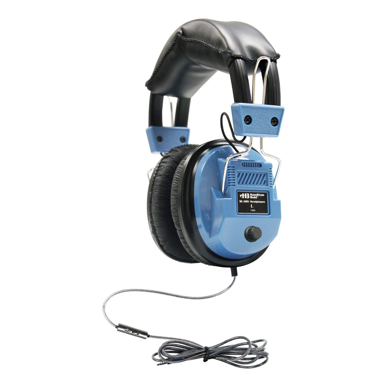 HamiltonBuhl HECSCAMV Deluxe Headset with In-Line Microphone - Noise Cancelling Headphones for Online Classes, Gaming & Remote Work