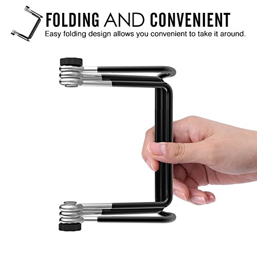 Moko 2-Pack Foldable Tablet Stand - Adjustable Metal Phone & iPad Holder for 9-12.9
