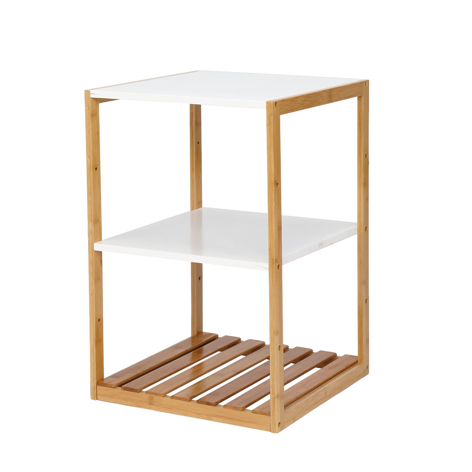 Premium 3-Tier Bamboo Side Table - 17