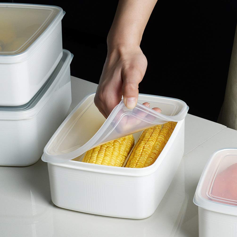 3-Piece Leak-Proof Plastic Food Storage Containers with Lids - BPA-Free Meal Prep Containers for Soup, Slime, Leftovers & Refrigerator Organization | Ideal for Kitchen, Picnics & School Lunches