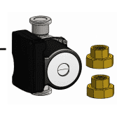 Grundgros HEPumpKitMC High-Efficiency Circulation Pump for Rinnai RL Series Tankless Water Heaters - Perfect for Home Hot Water Recirculation & Energy Savings