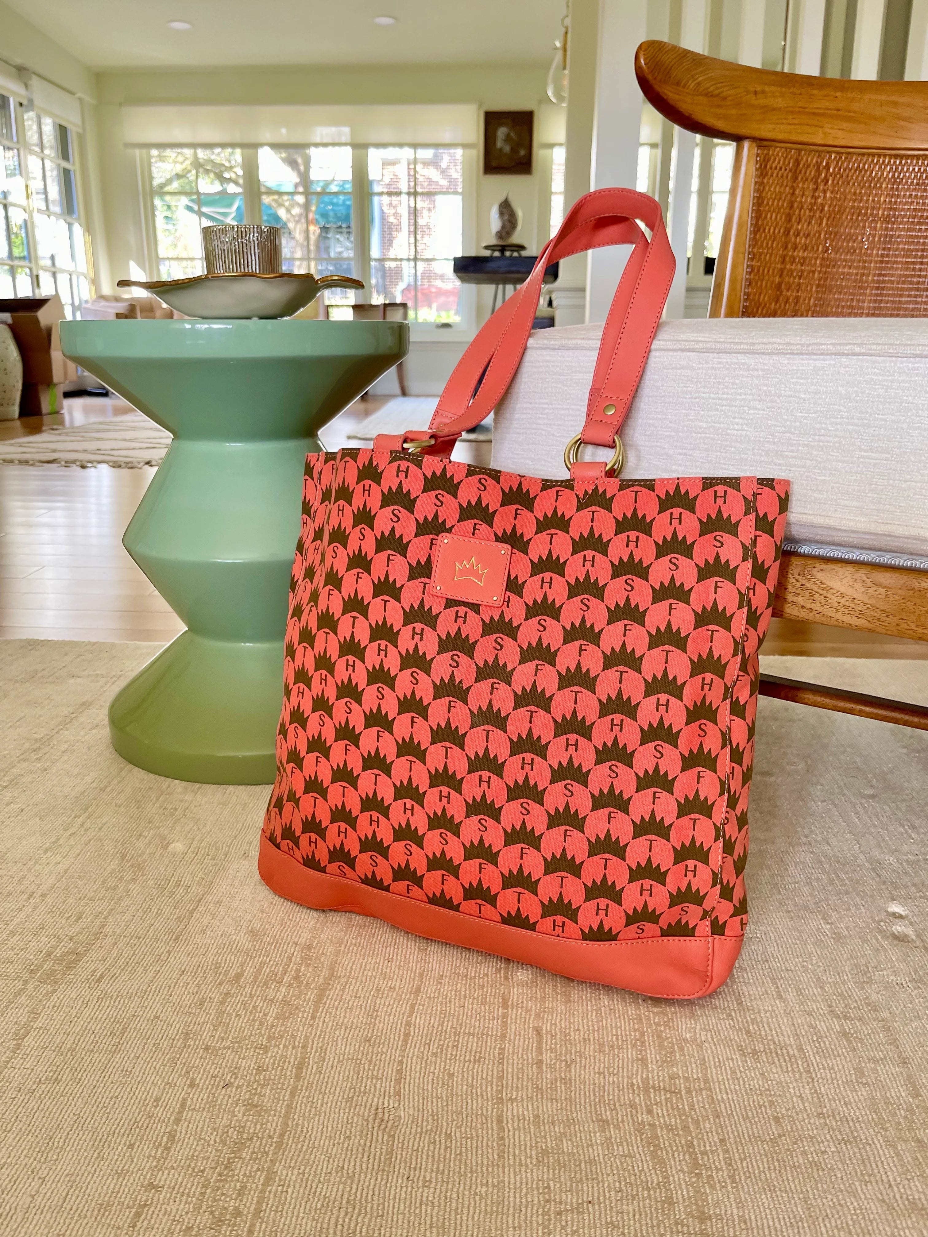 Elaine Coral Tote Bag for Women - Stylish & Spacious Handbag for Work, Travel & Everyday Use