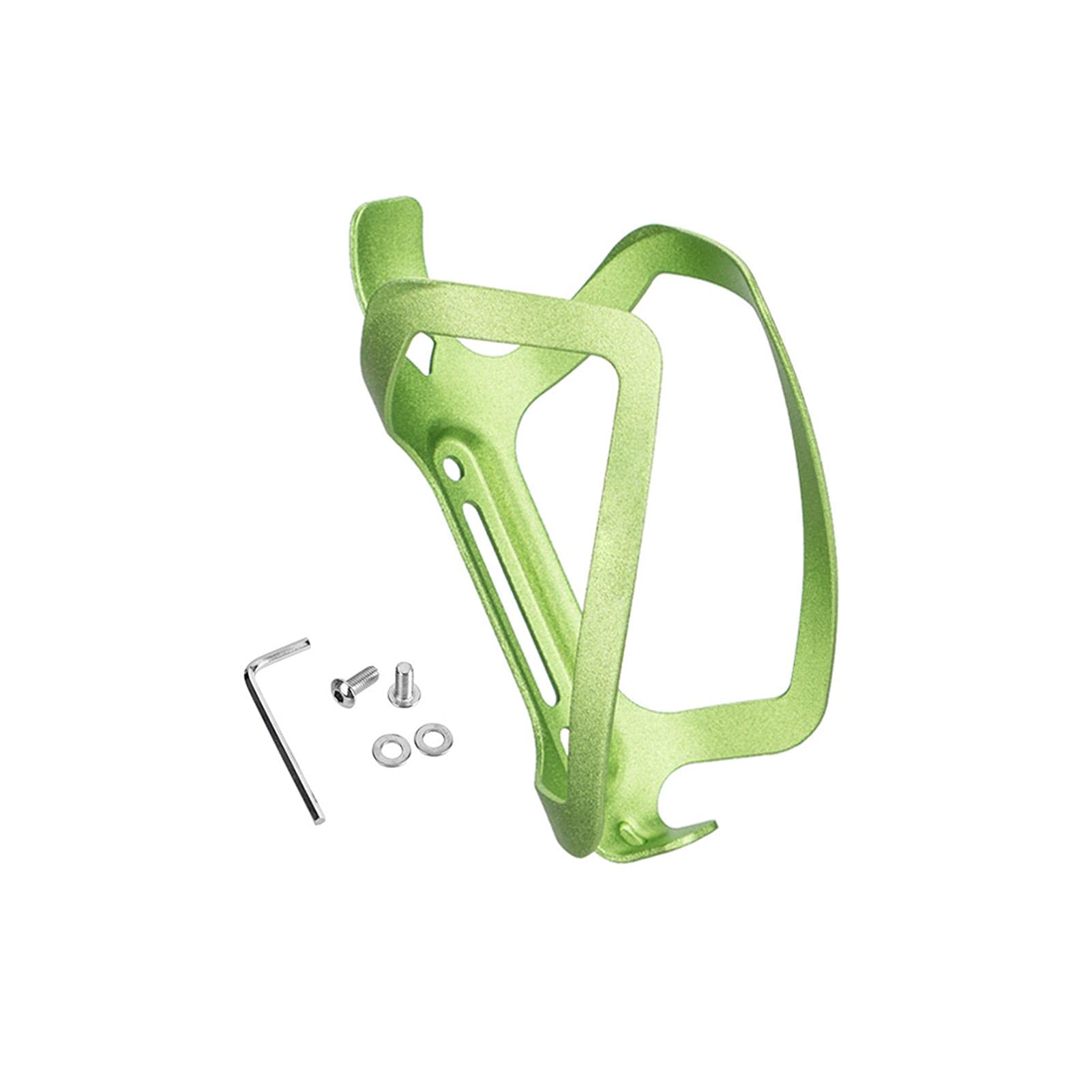 Universal Bike Water Bottle Holder - Durable Bicycle Bottle Cage with Screws for Road & Mountain Bikes - Green Cycling Accessory - Perfect for Commuting, Hiking & Outdoor Sports