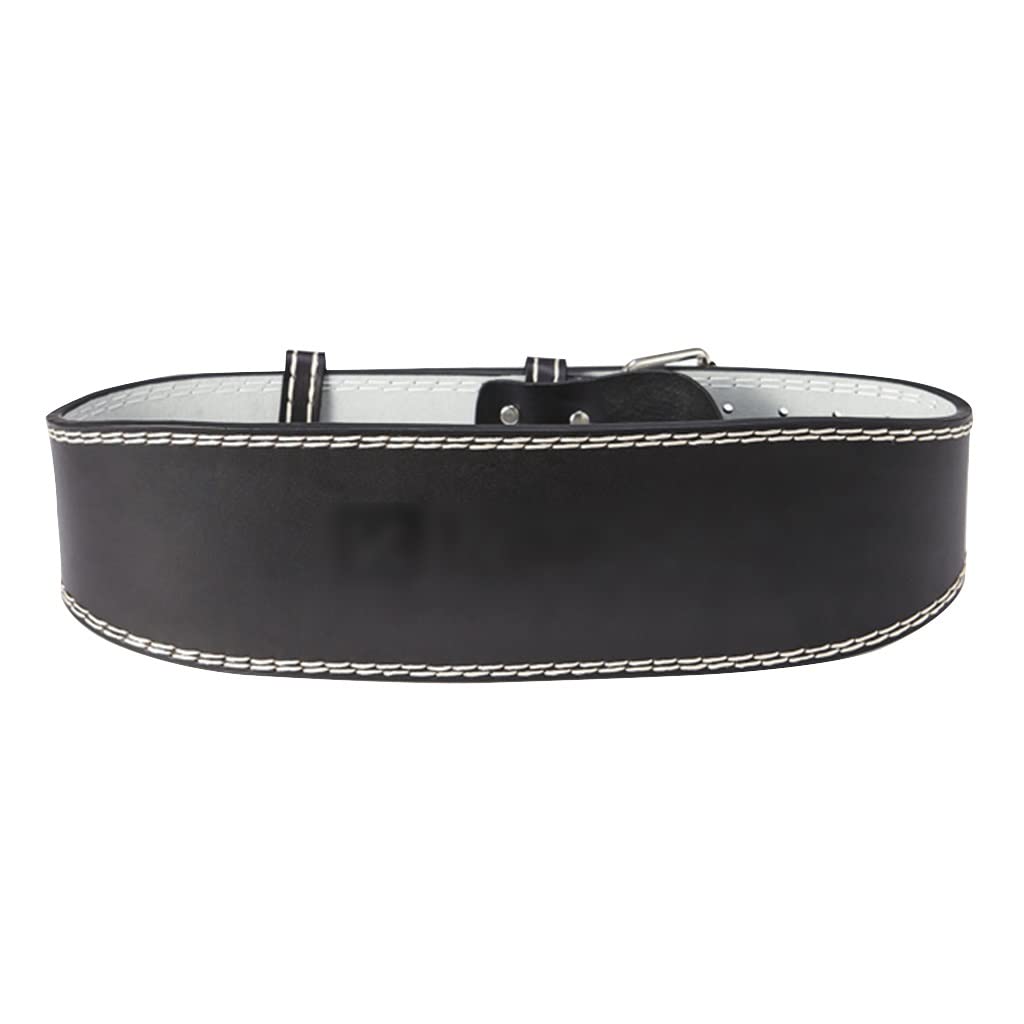 Premium Weightlifting Belt for Strength Training & Squats - Firm Support Waist Belt for Powerlifting, CrossFit & Gym Workouts - Comfortable & Durable Fitness Belt (Black, Medium) - Ideal for Deadlifts, Olympic Lifts & Heavy Weight Training