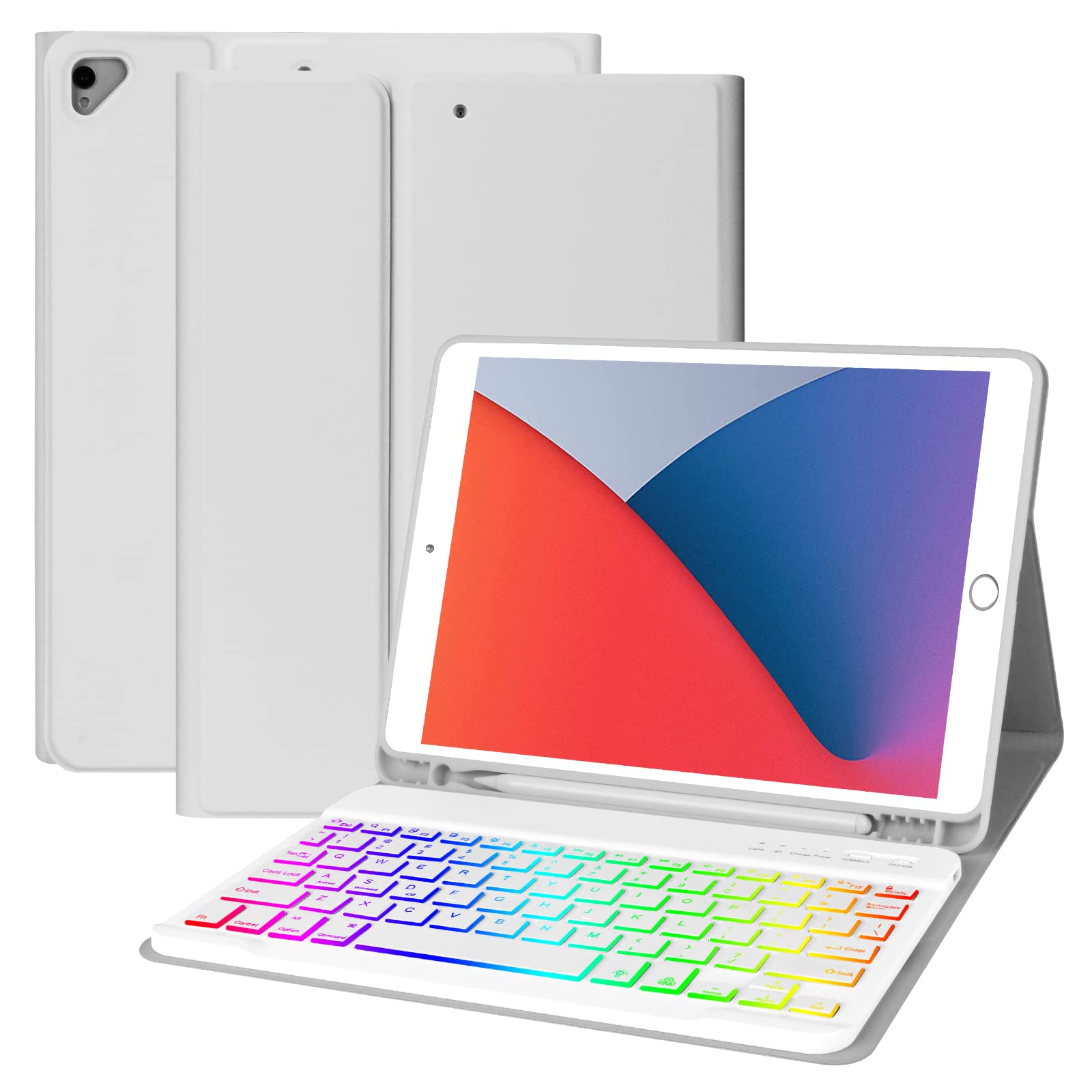 Magnetic Detachable Wireless Keyboard Case for iPad 10.2