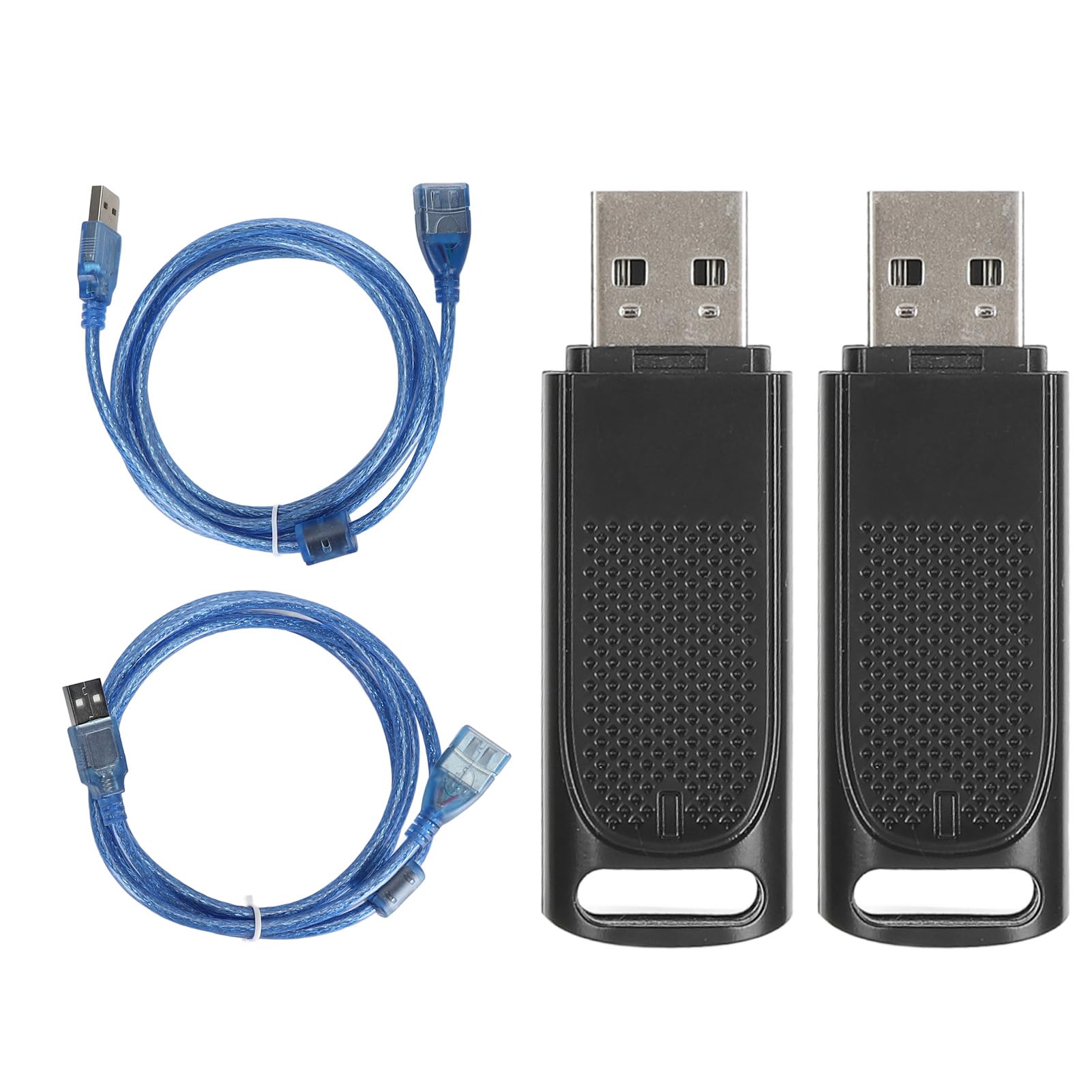 Wireless VR USB Dongle - Fast Data Transfer Receiver for HTC Vive Trackers & Controllers - Portable 2-Pack with USB Extension Cable (Transparent Black) - Perfect for VR Gaming, Motion Tracking & SteamVR Setup